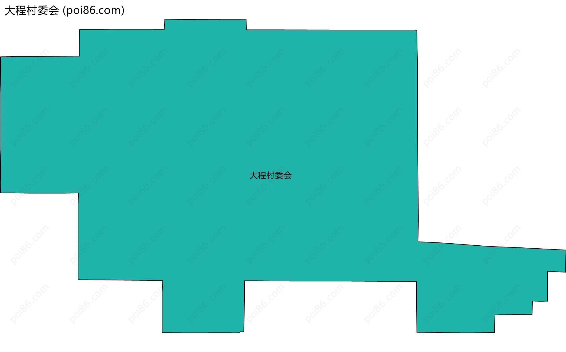 大程村委会边界地图