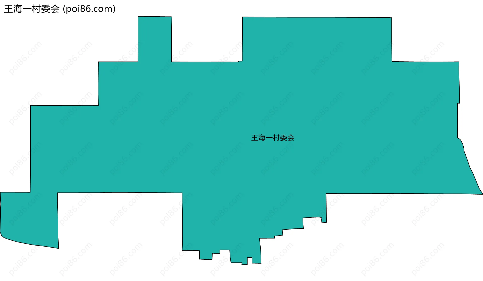 王海一村委会边界地图