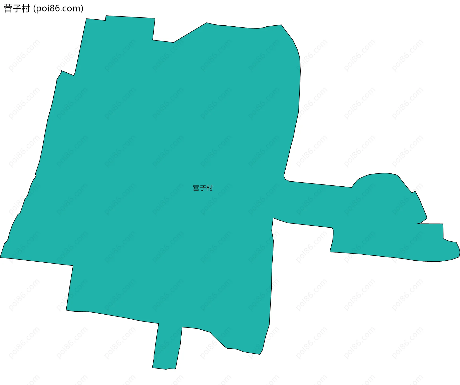 营子村边界地图