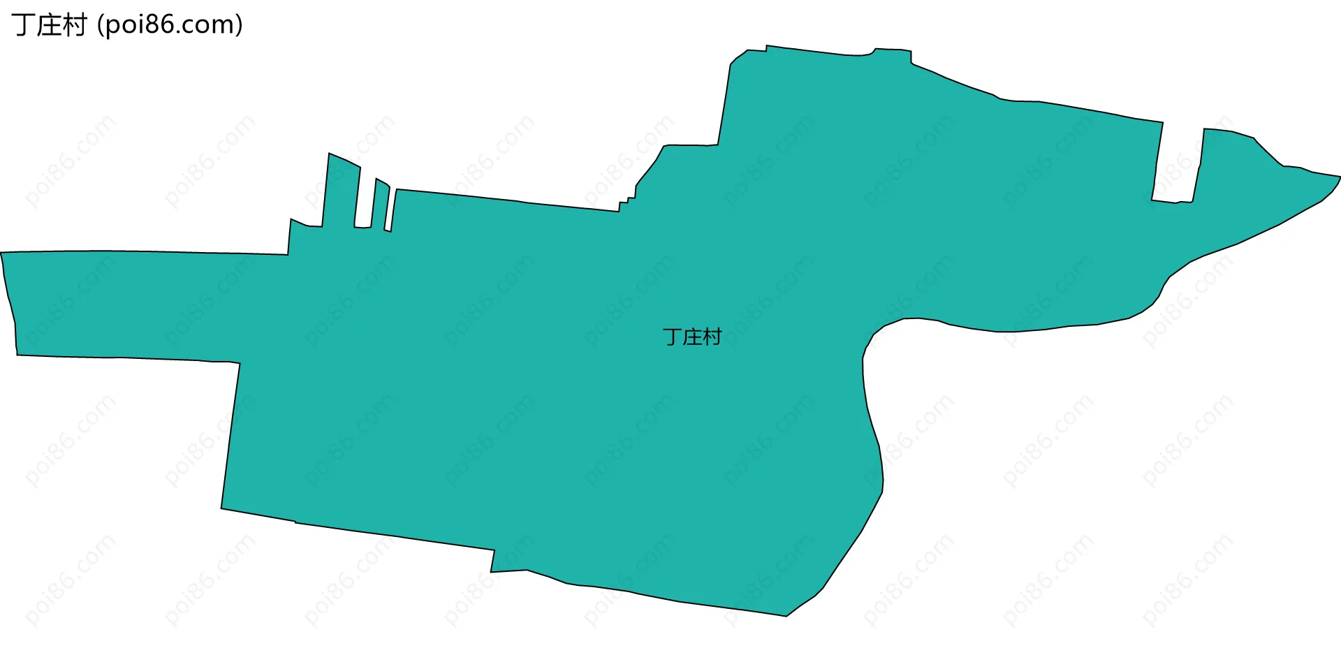 丁庄村边界地图