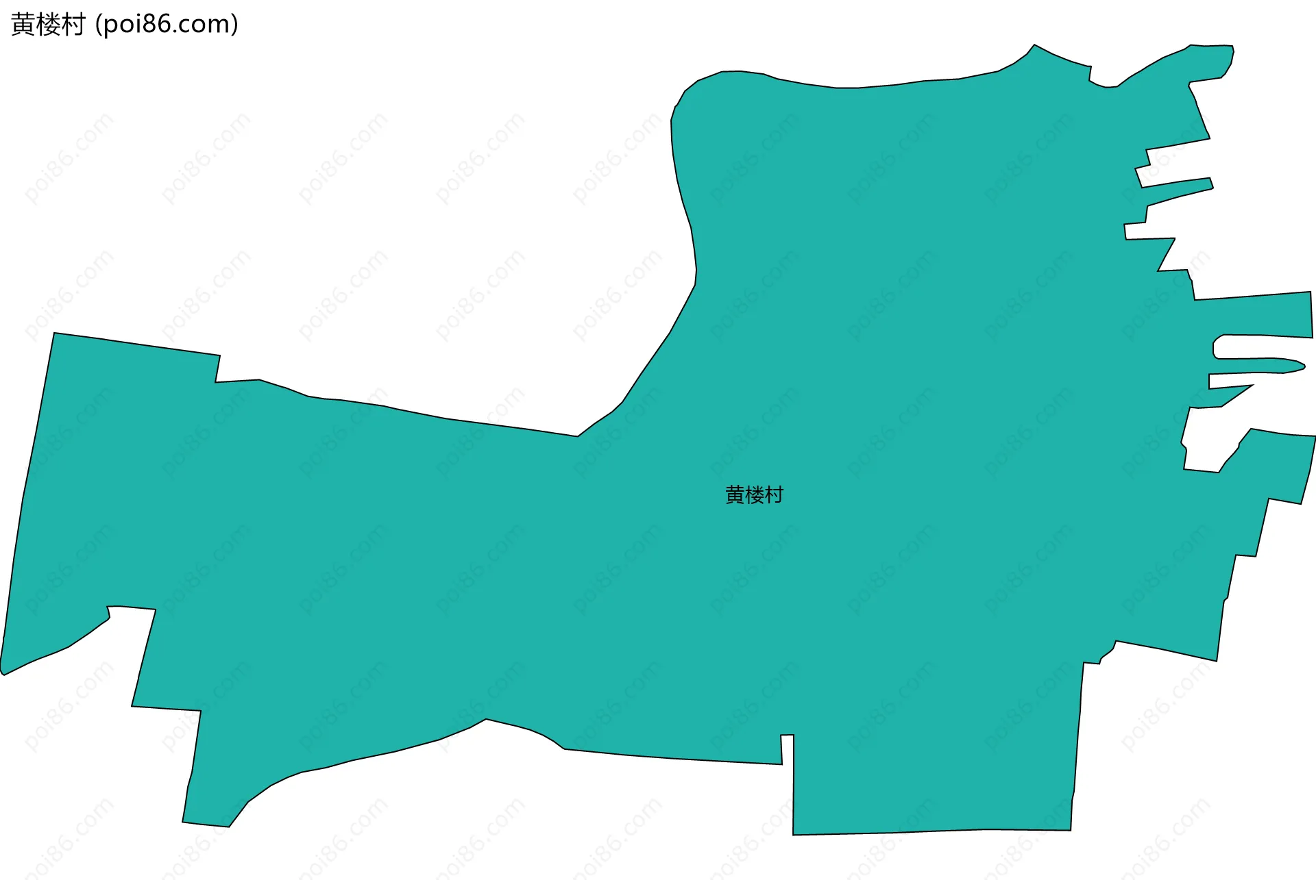 黄楼村边界地图