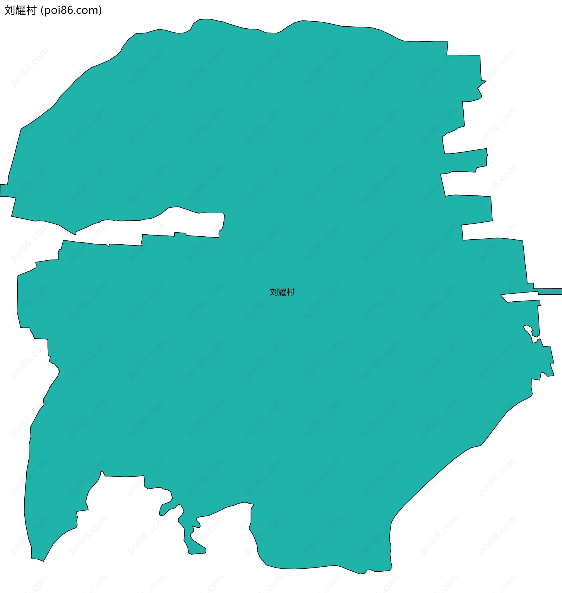 刘耀村边界地图