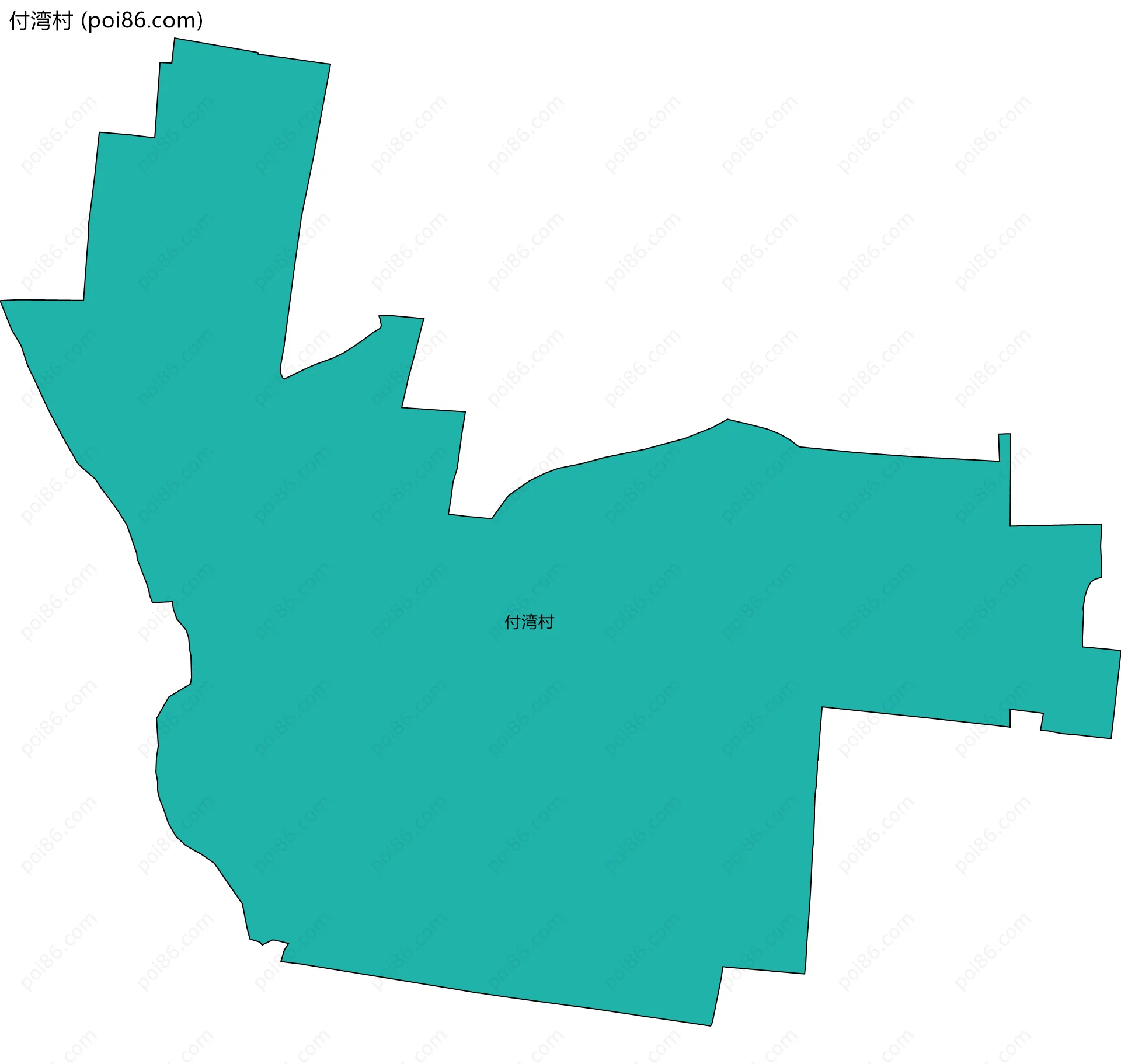 付湾村边界地图