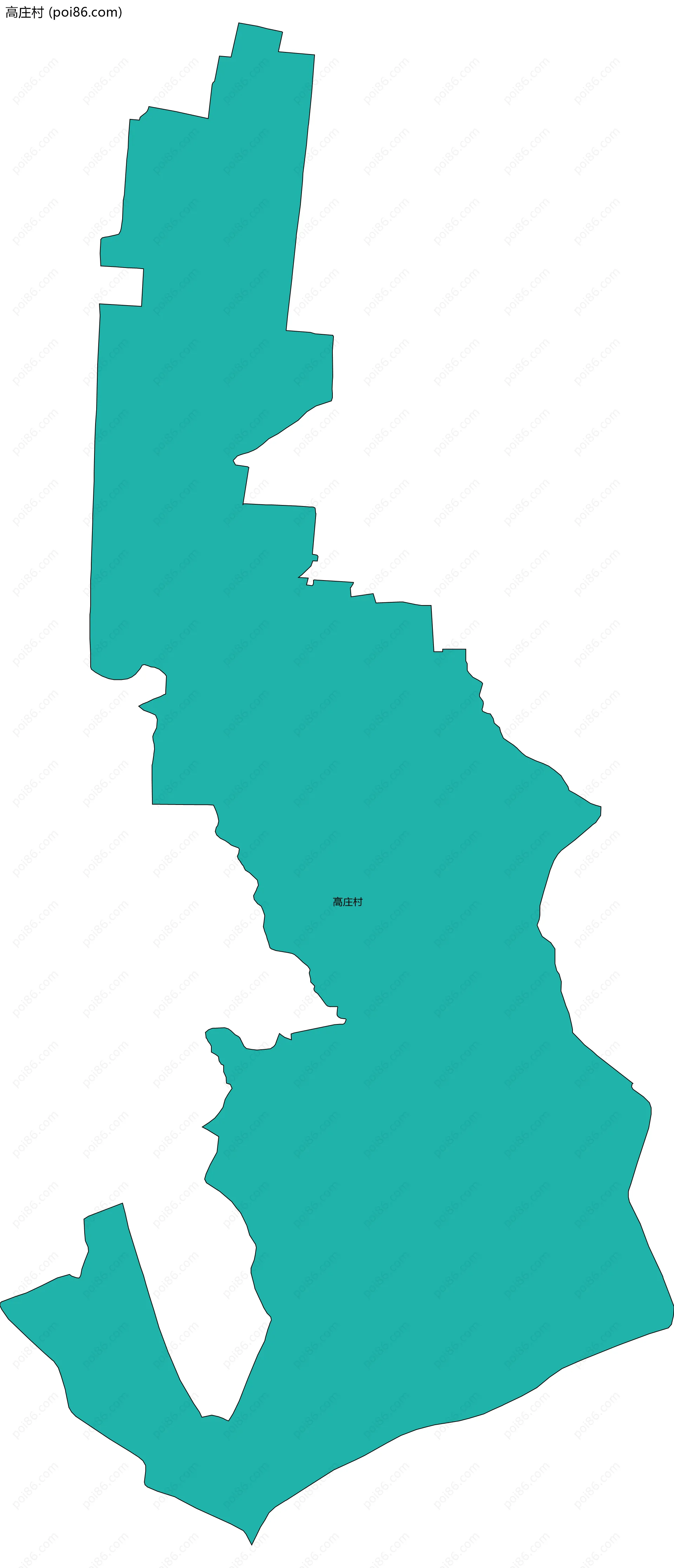 高庄村边界地图