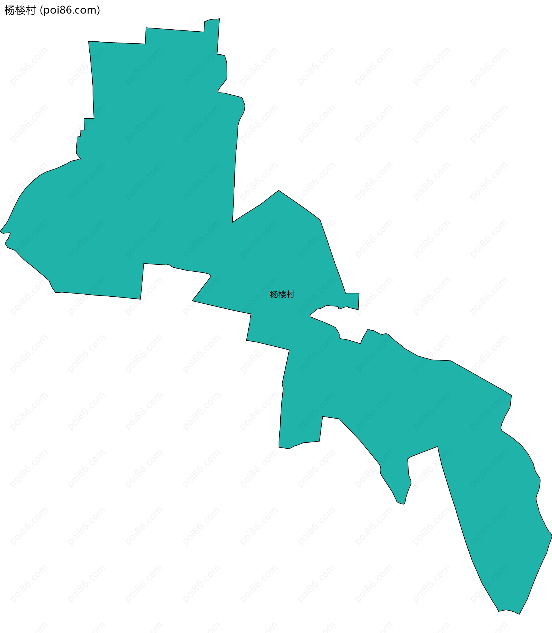 杨楼村边界地图