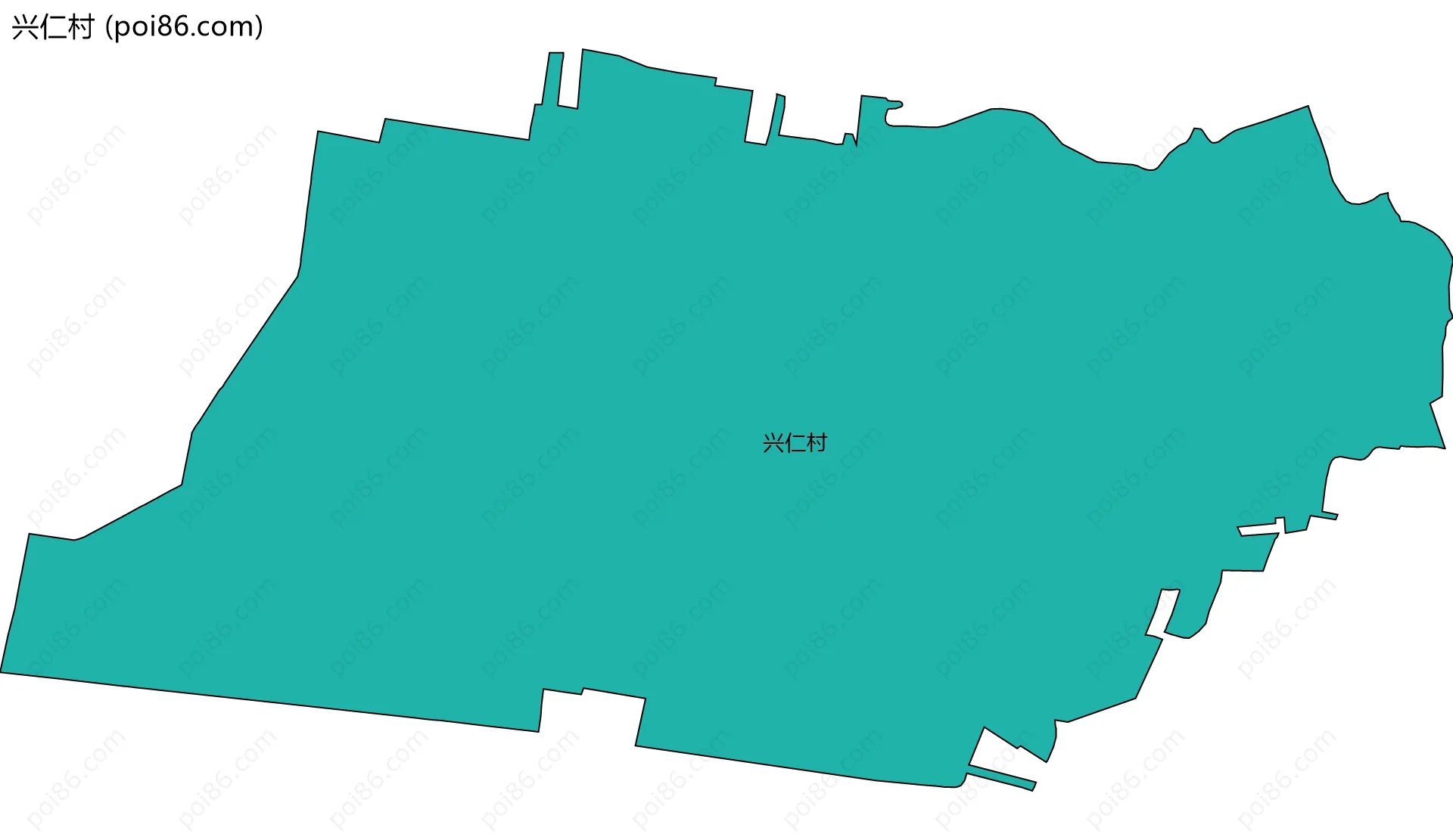 兴仁村边界地图
