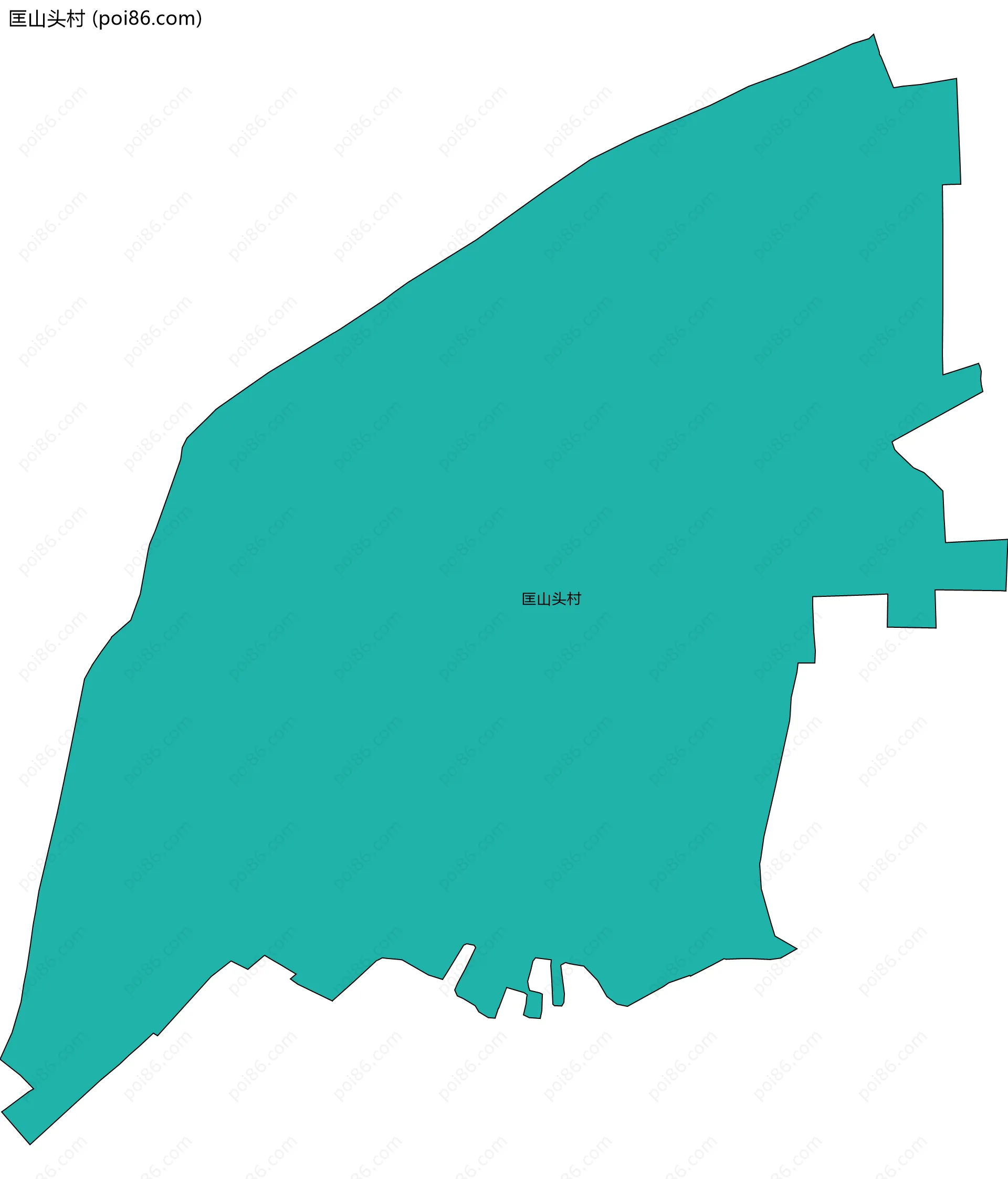 匡山头村边界地图
