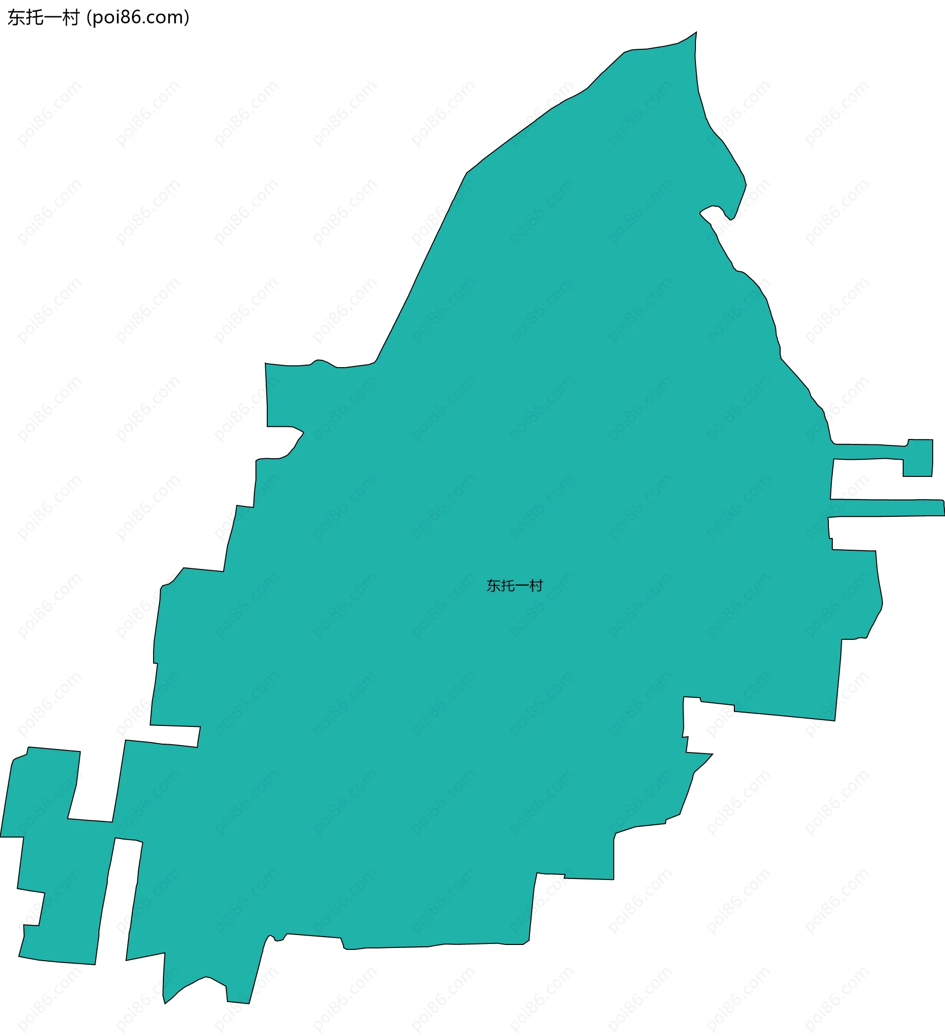 东托一村边界地图