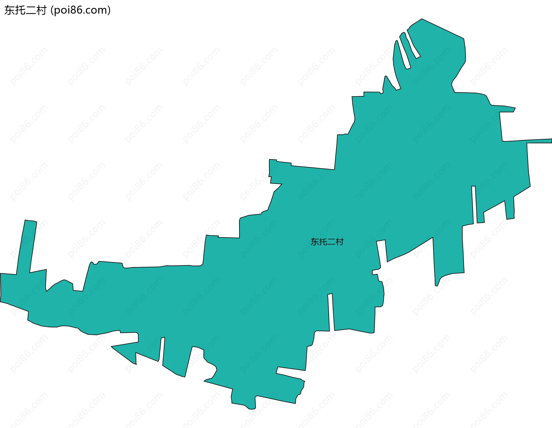东托二村边界地图