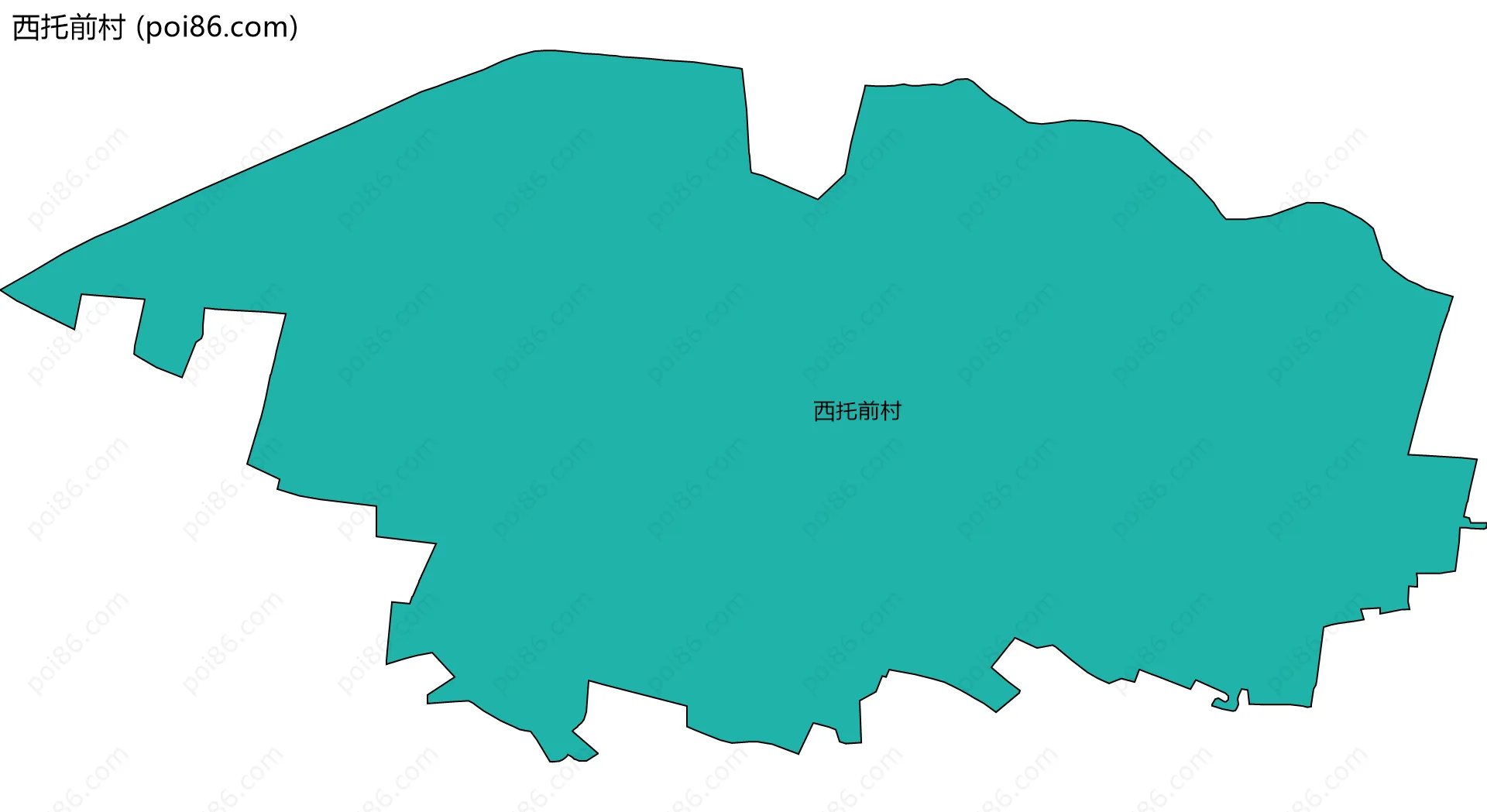 西托前村边界地图
