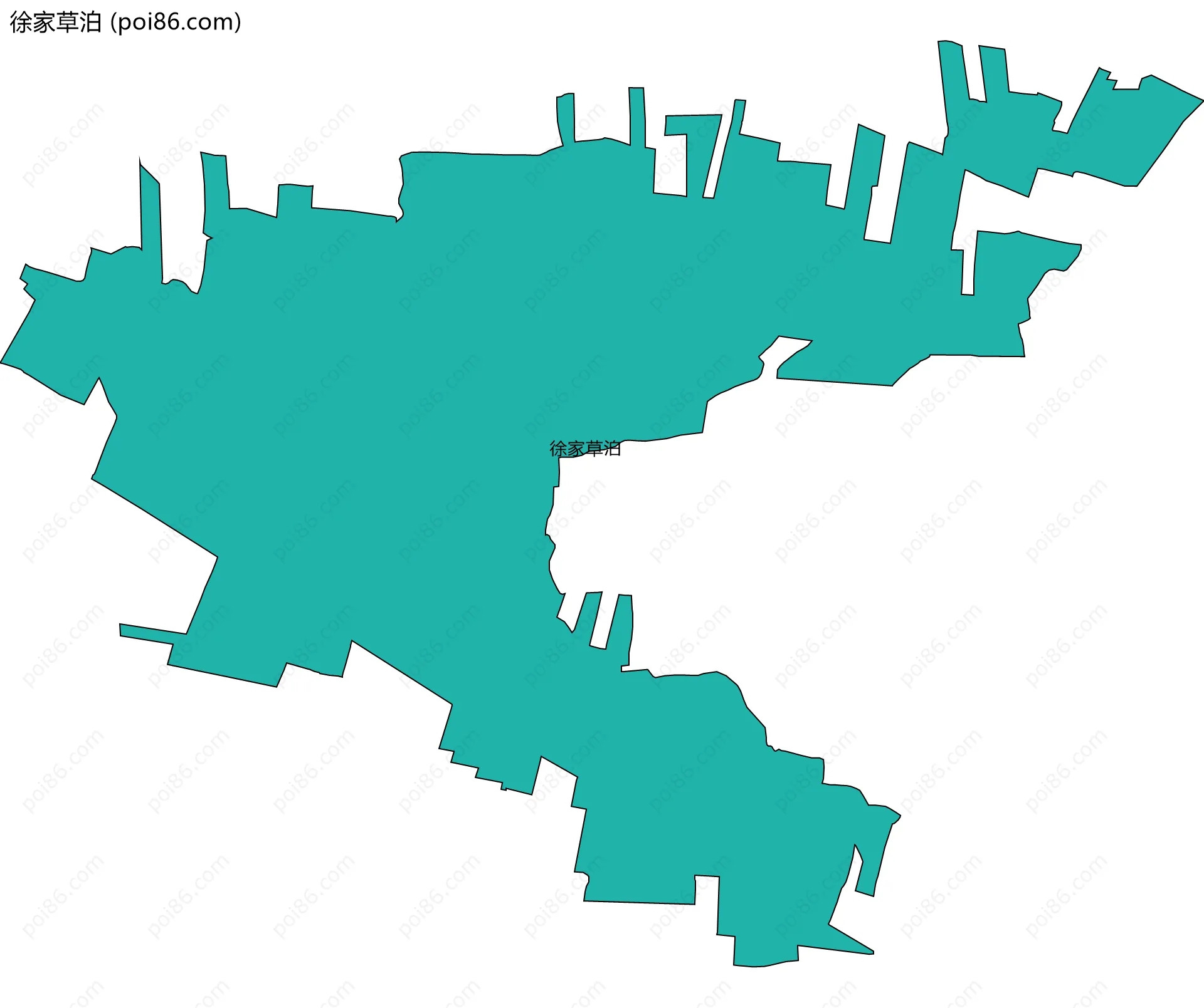 徐家草泊边界地图