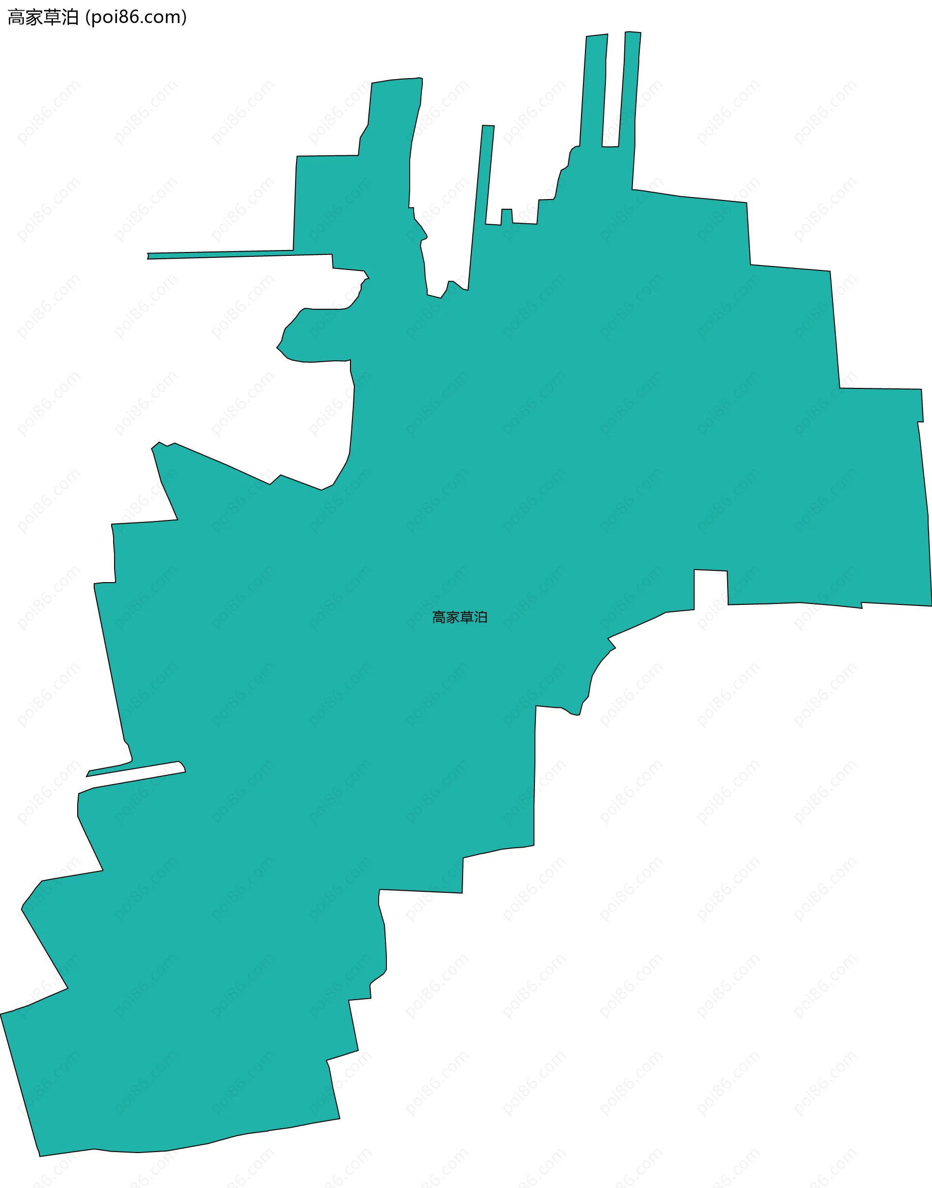 高家草泊边界地图