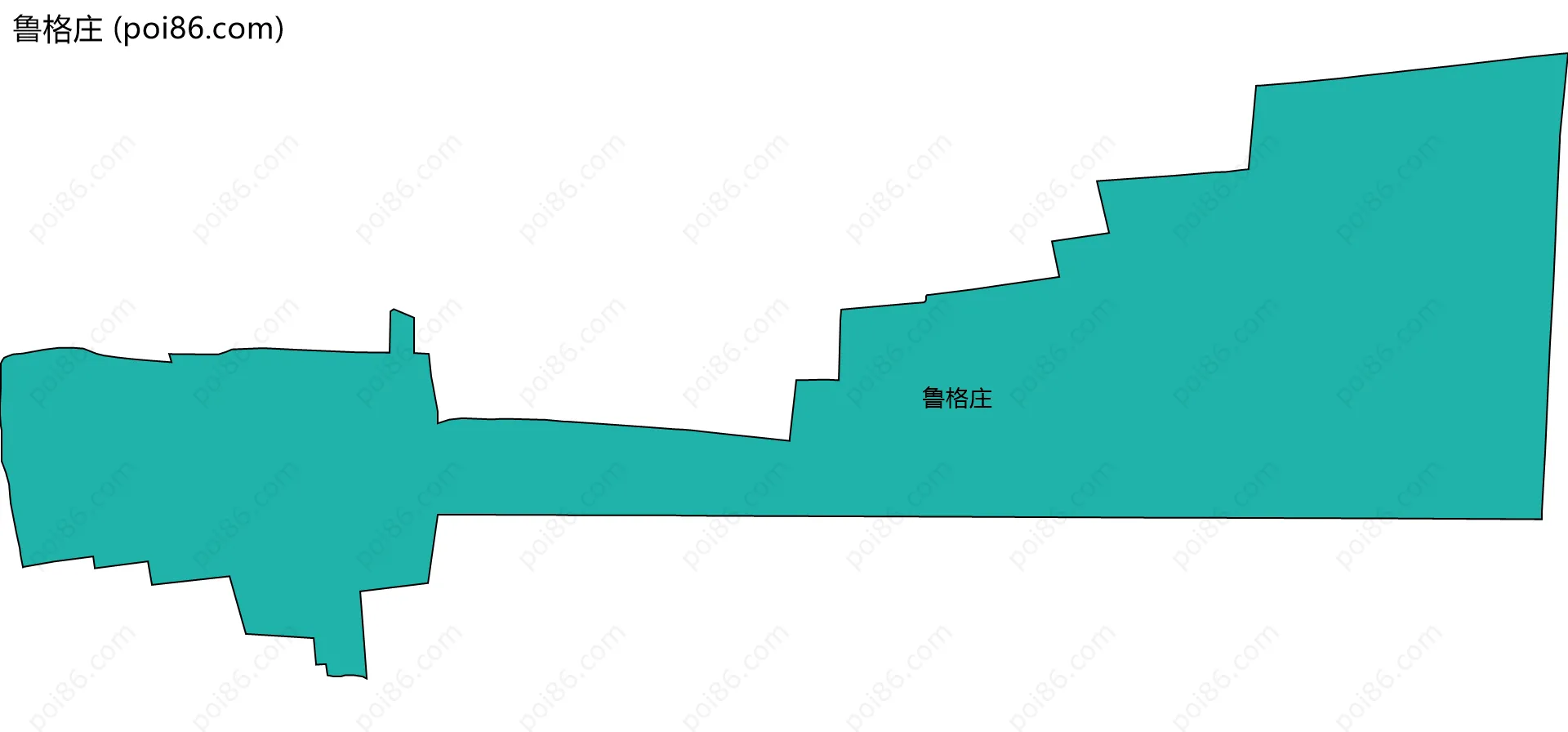 鲁格庄边界地图