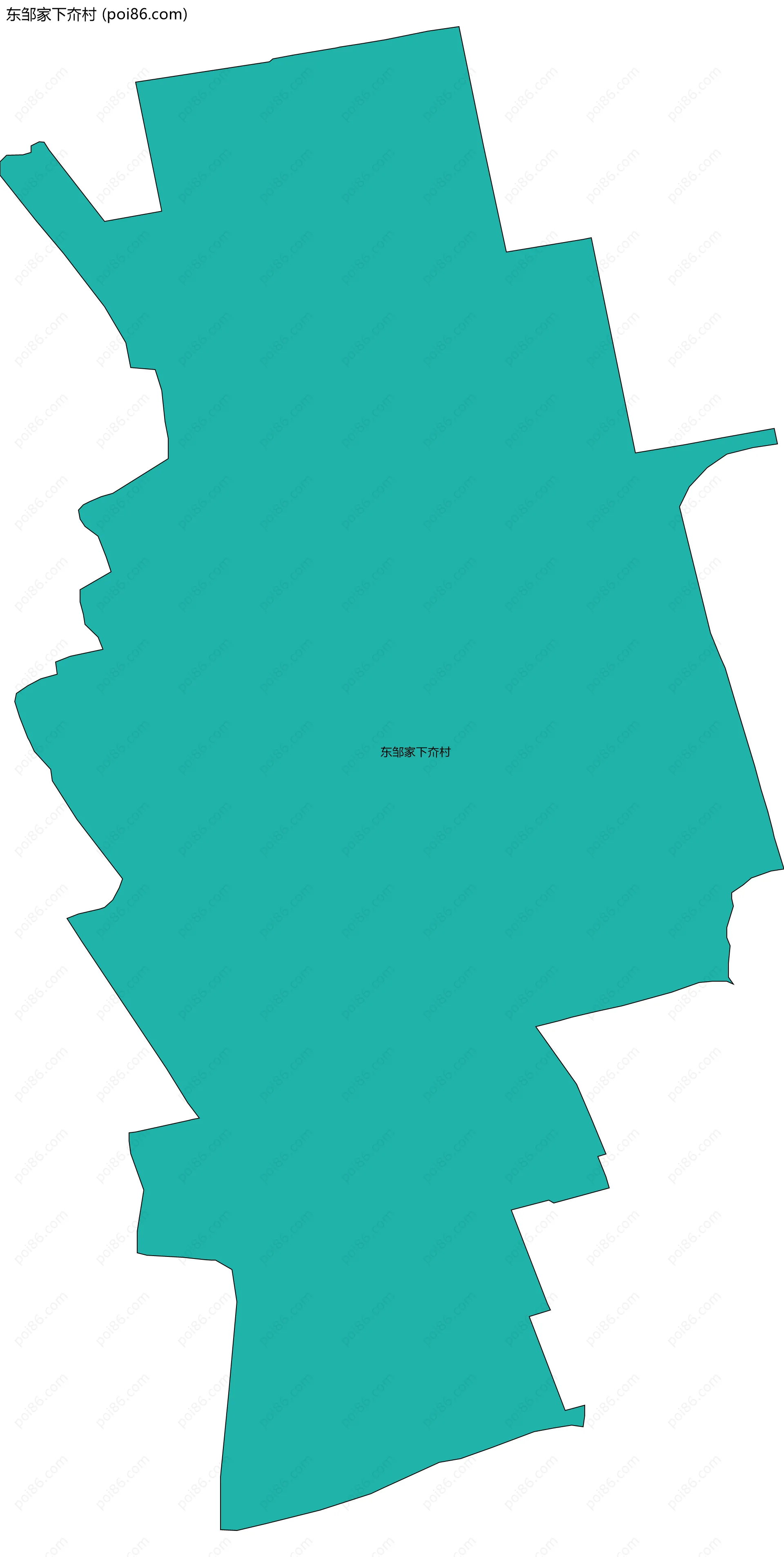 东邹家下夼村边界地图