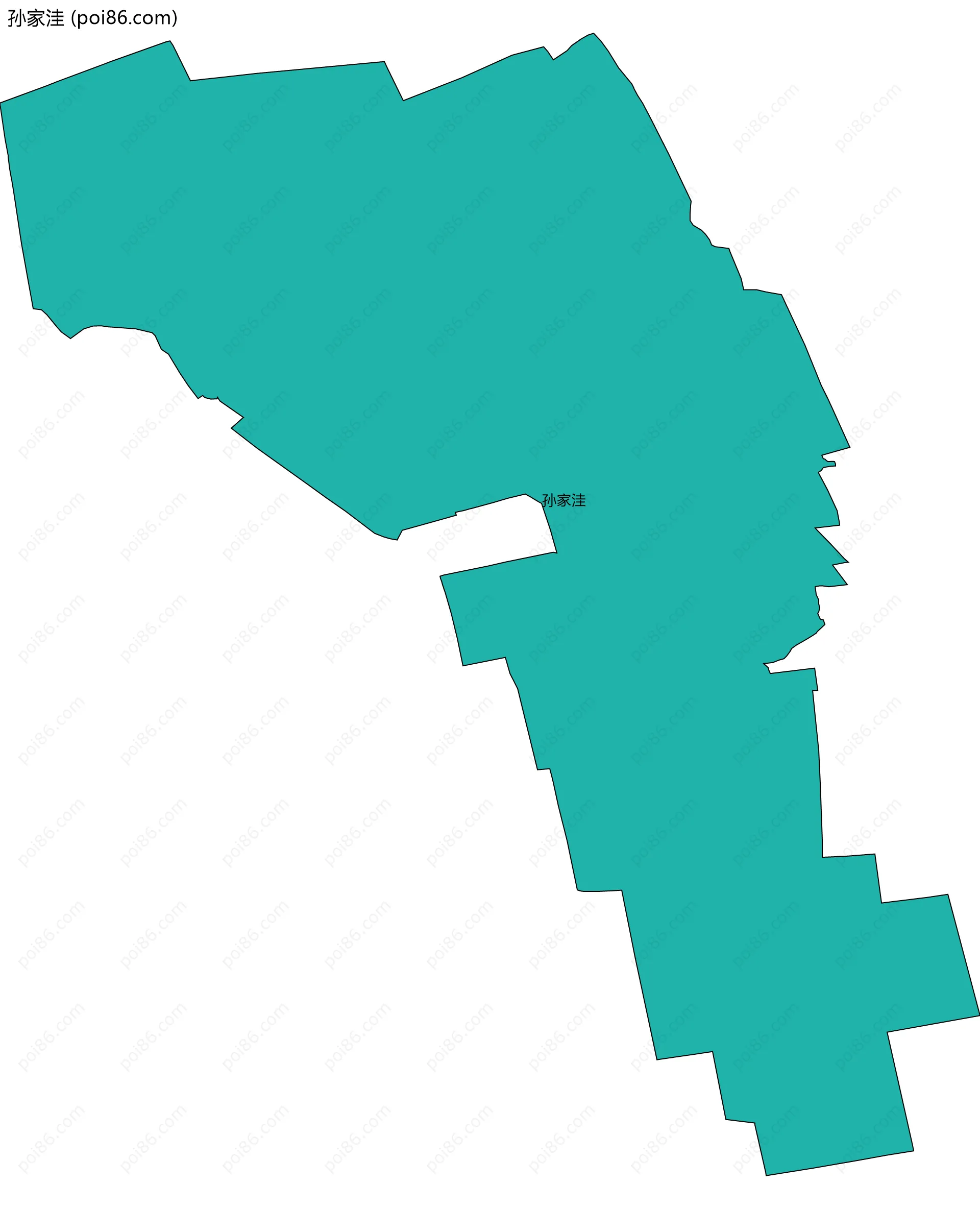 孙家洼边界地图