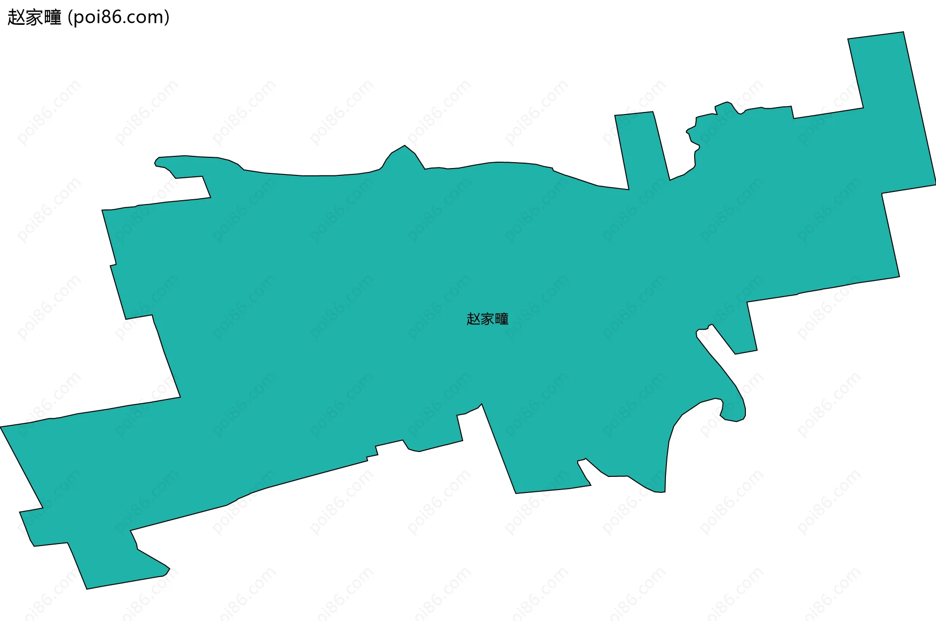 赵家疃边界地图