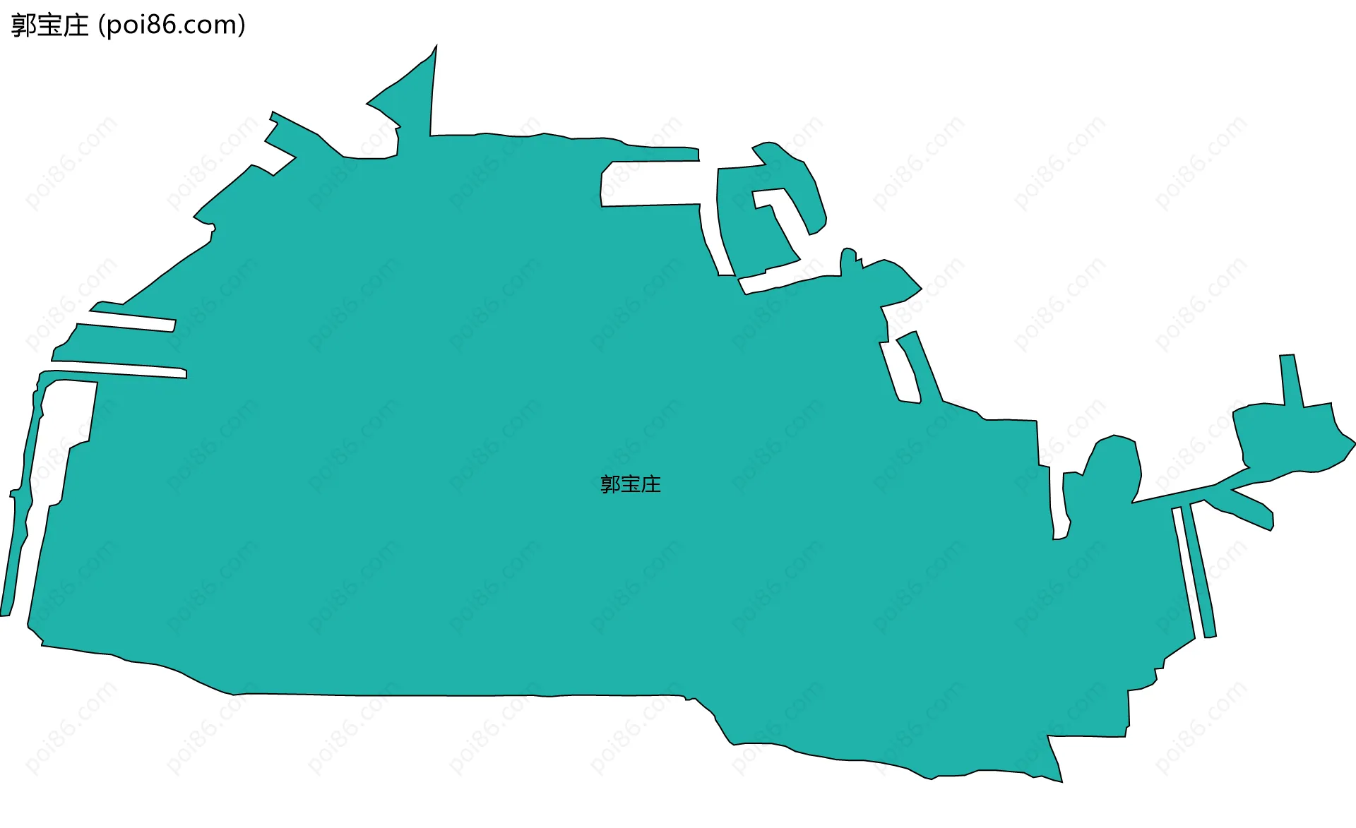 郭宝庄边界地图