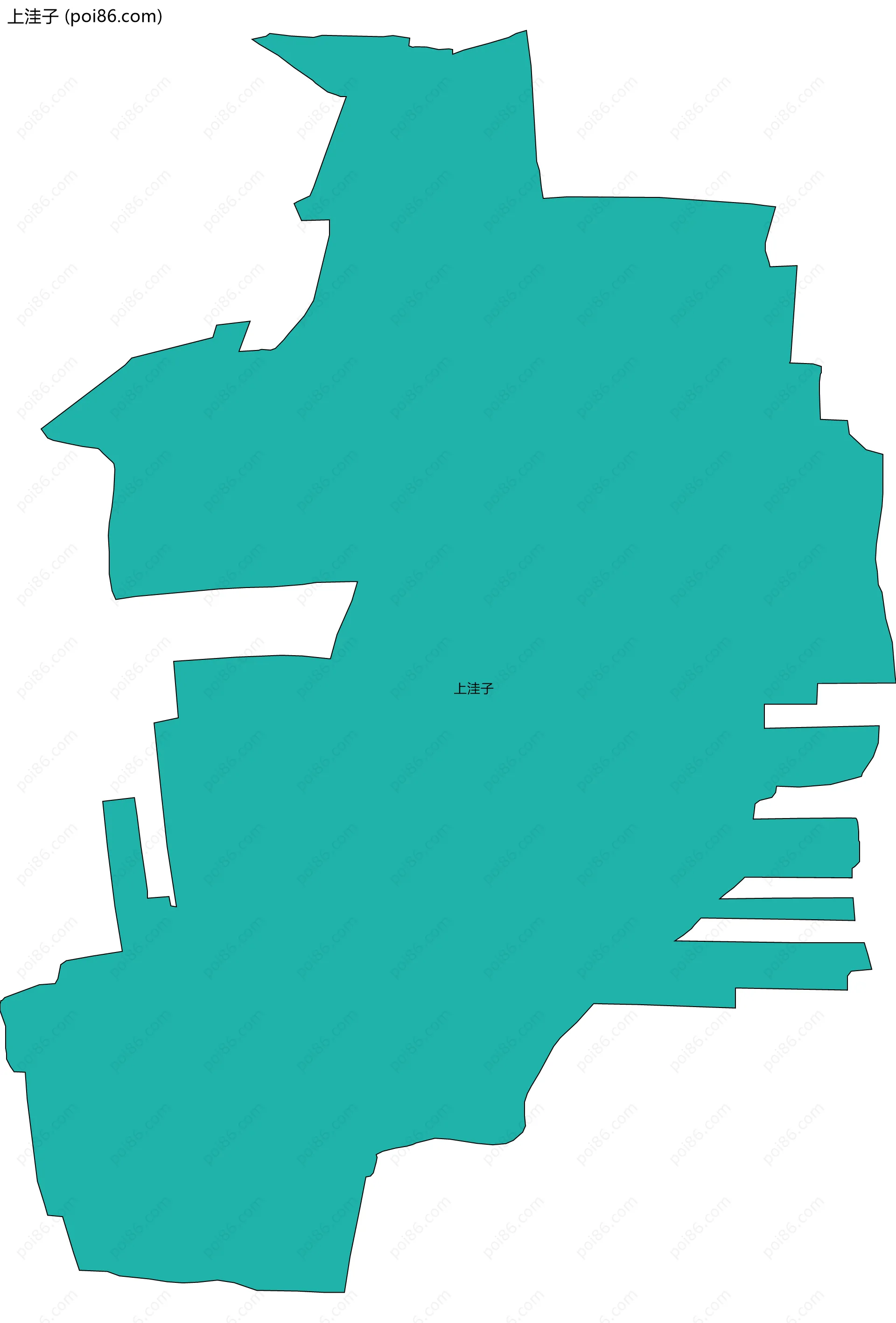 上洼子边界地图