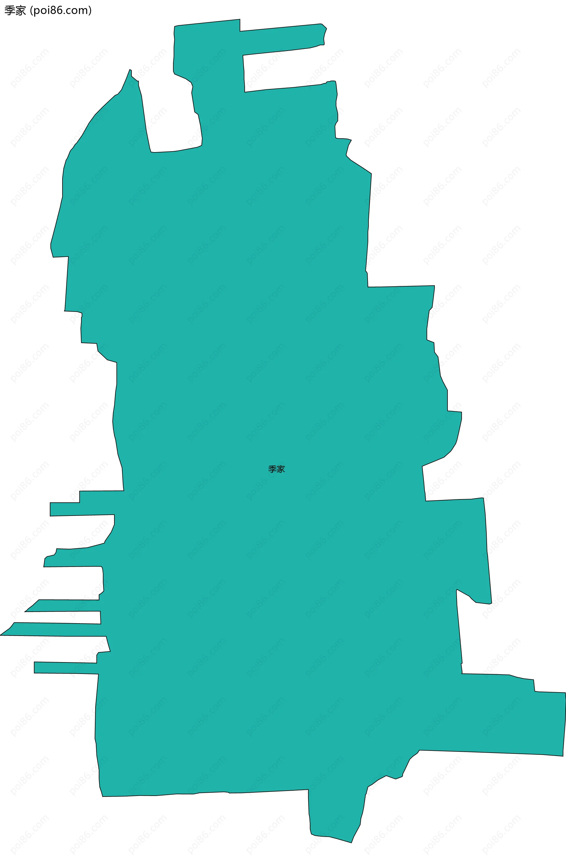 季家边界地图