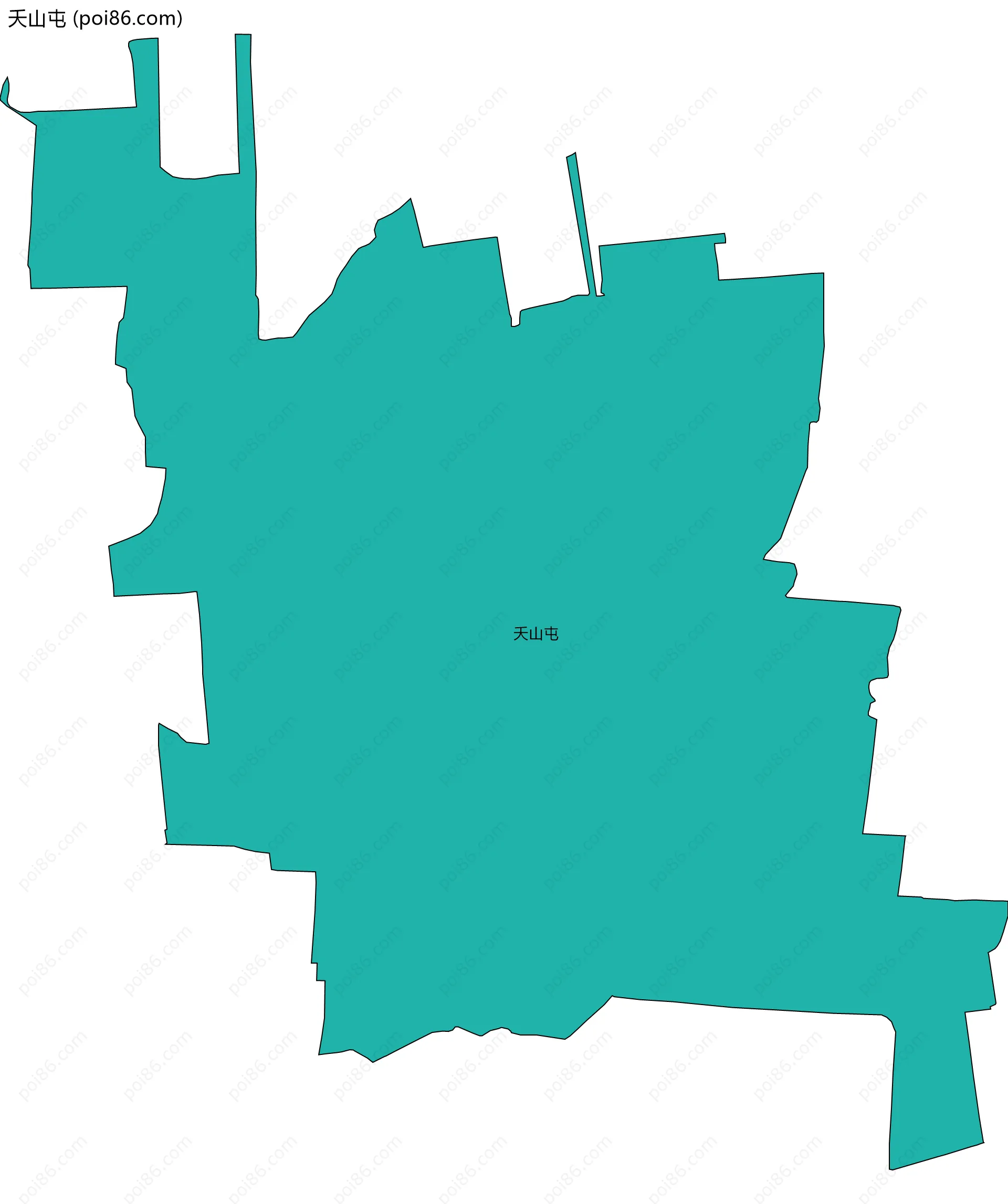 夭山屯边界地图