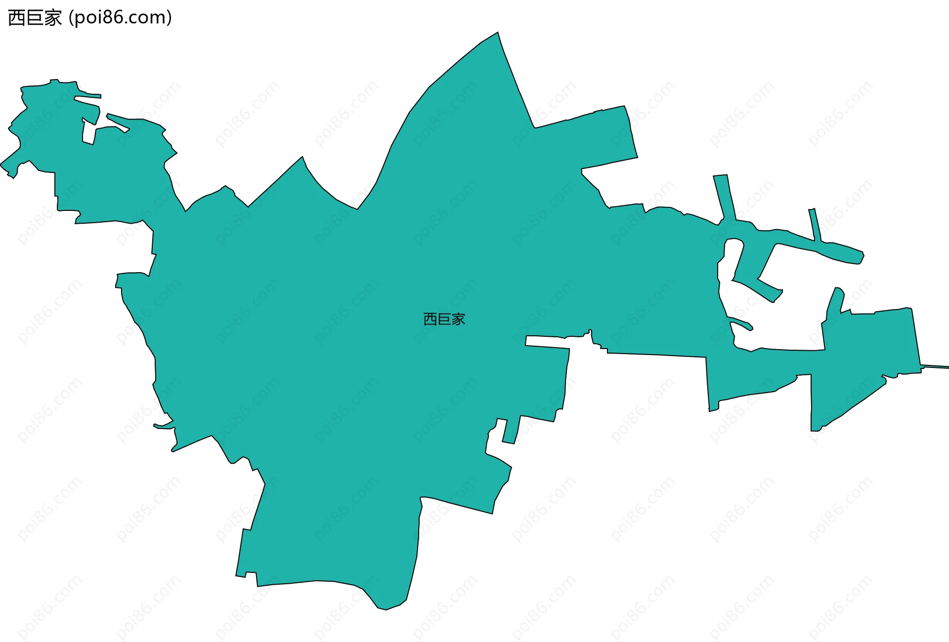 西巨家边界地图