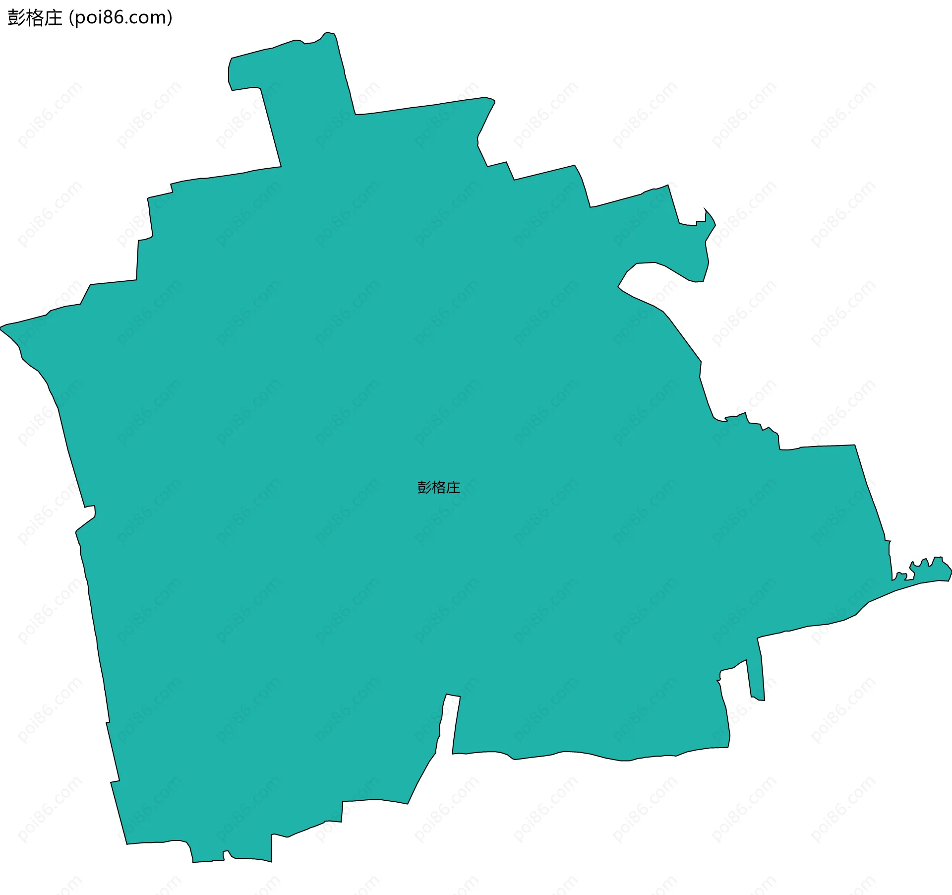 彭格庄边界地图