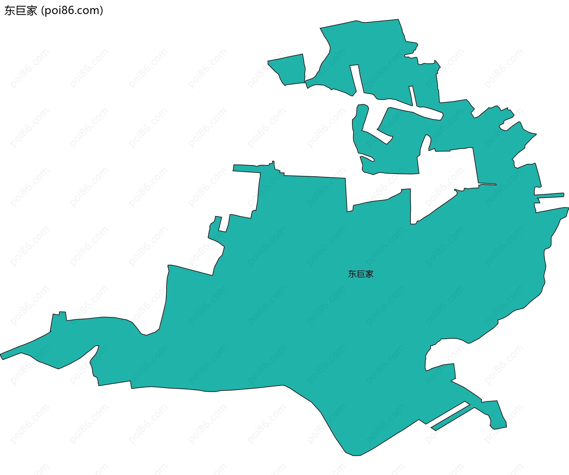 东巨家边界地图