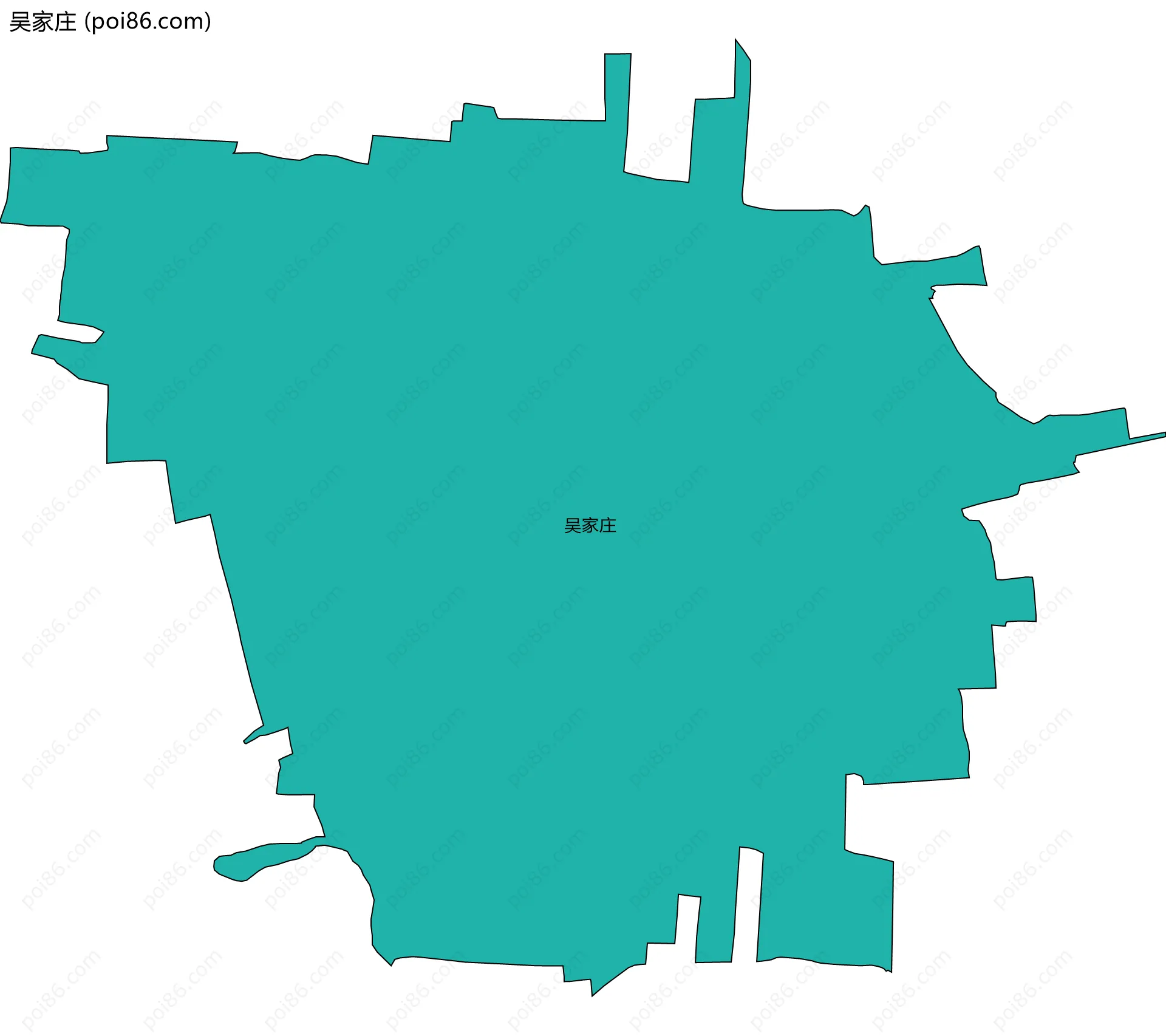 吴家庄边界地图