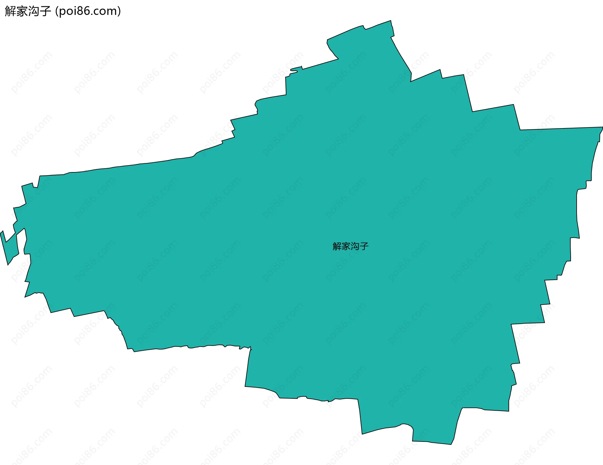 解家沟子边界地图