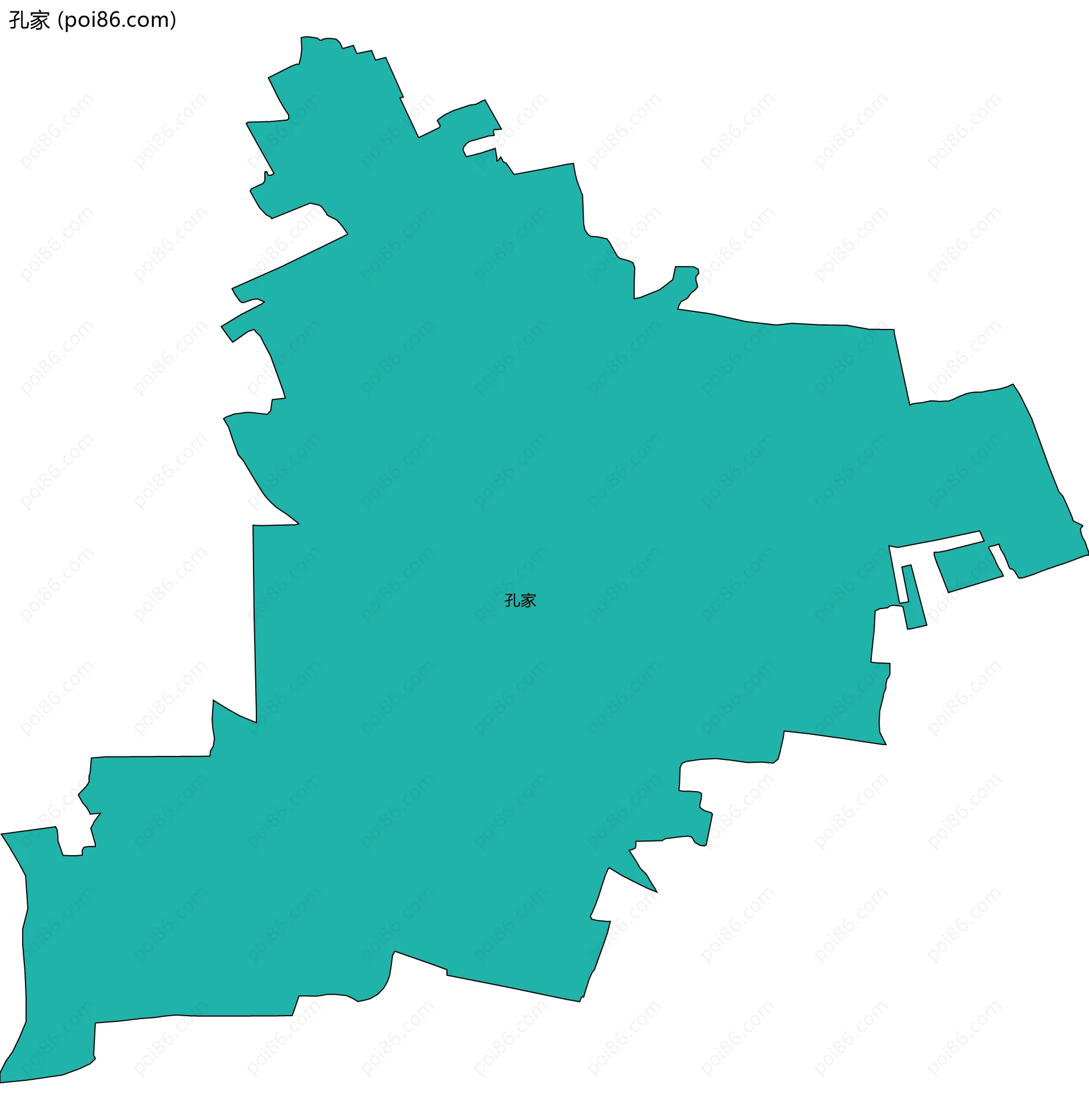孔家边界地图