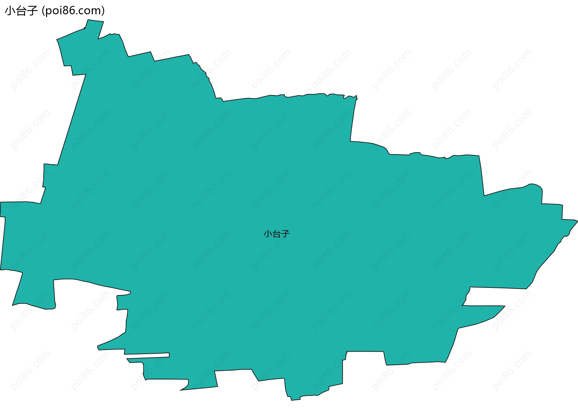 小台子边界地图