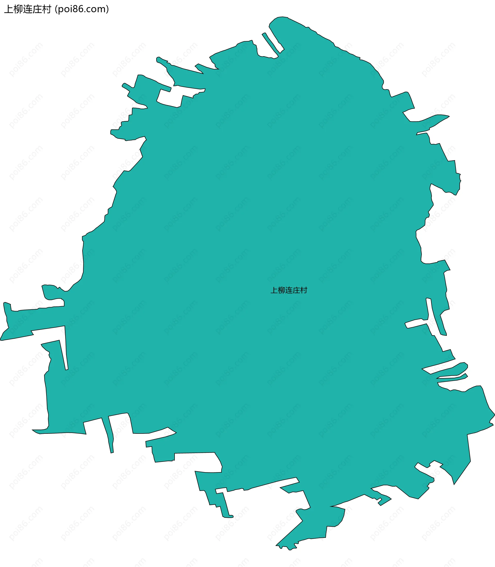 上柳连庄村边界地图