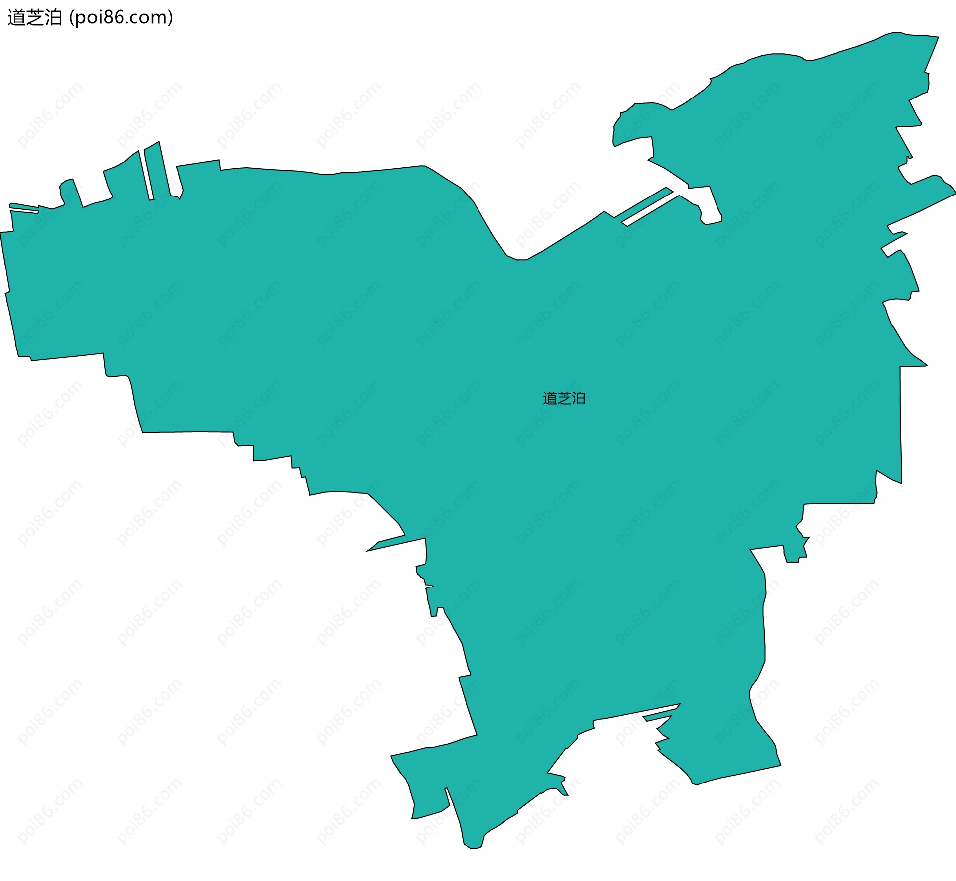 道芝泊边界地图