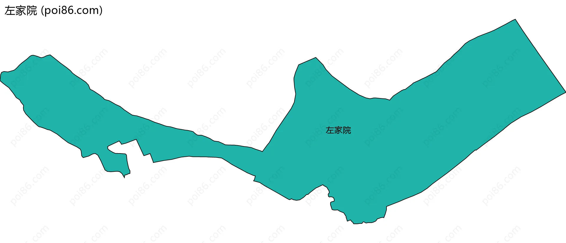 左家院边界地图