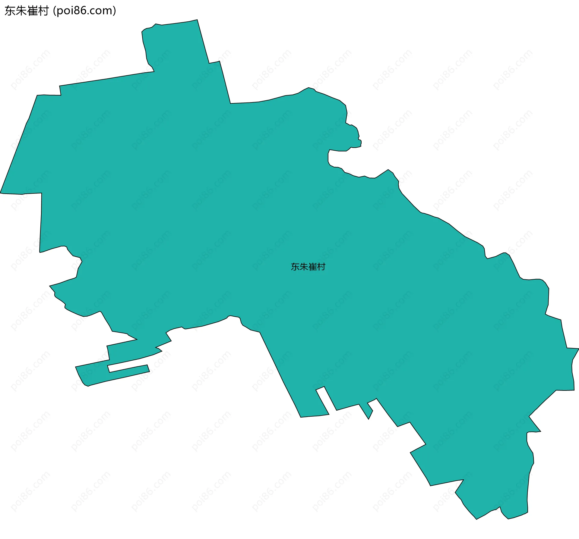 东朱崔村边界地图