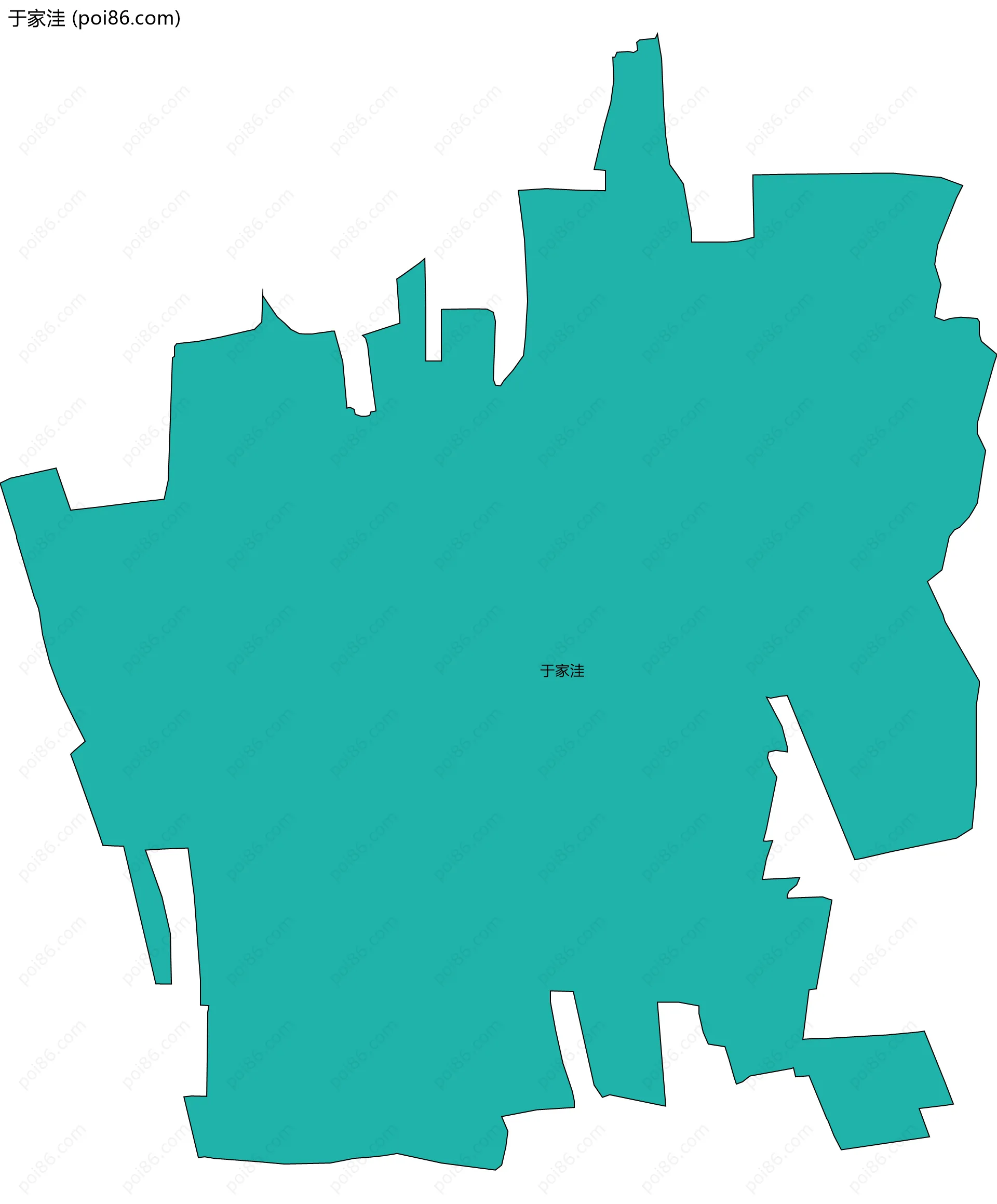 于家洼边界地图