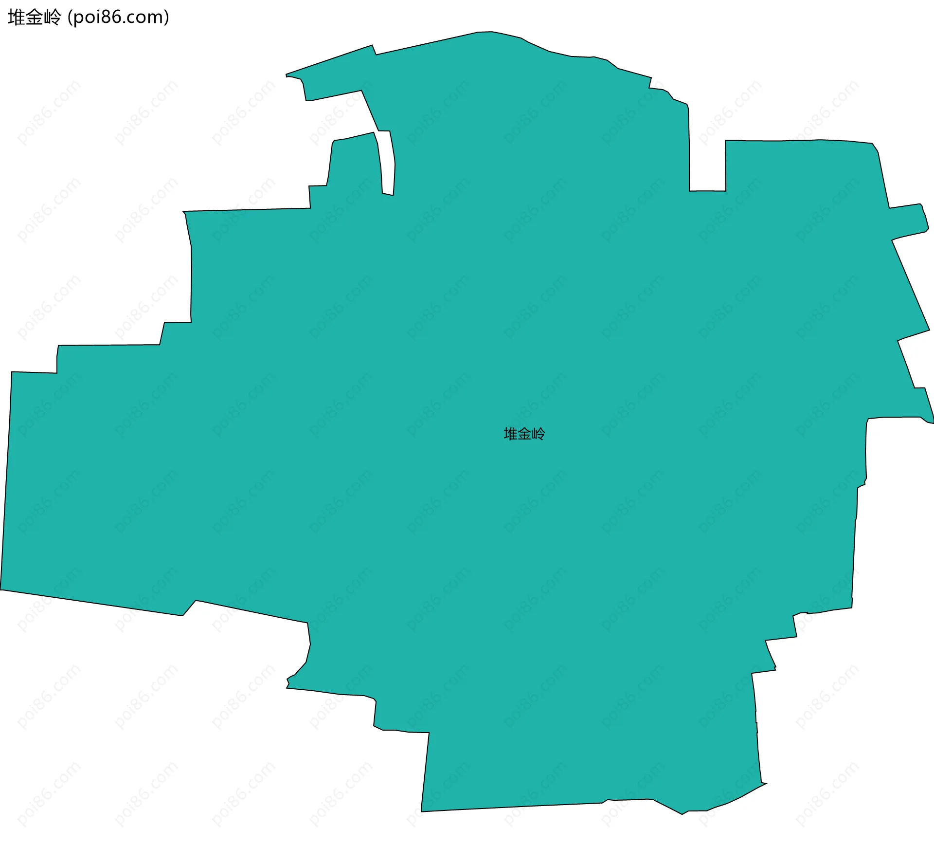 堆金岭边界地图
