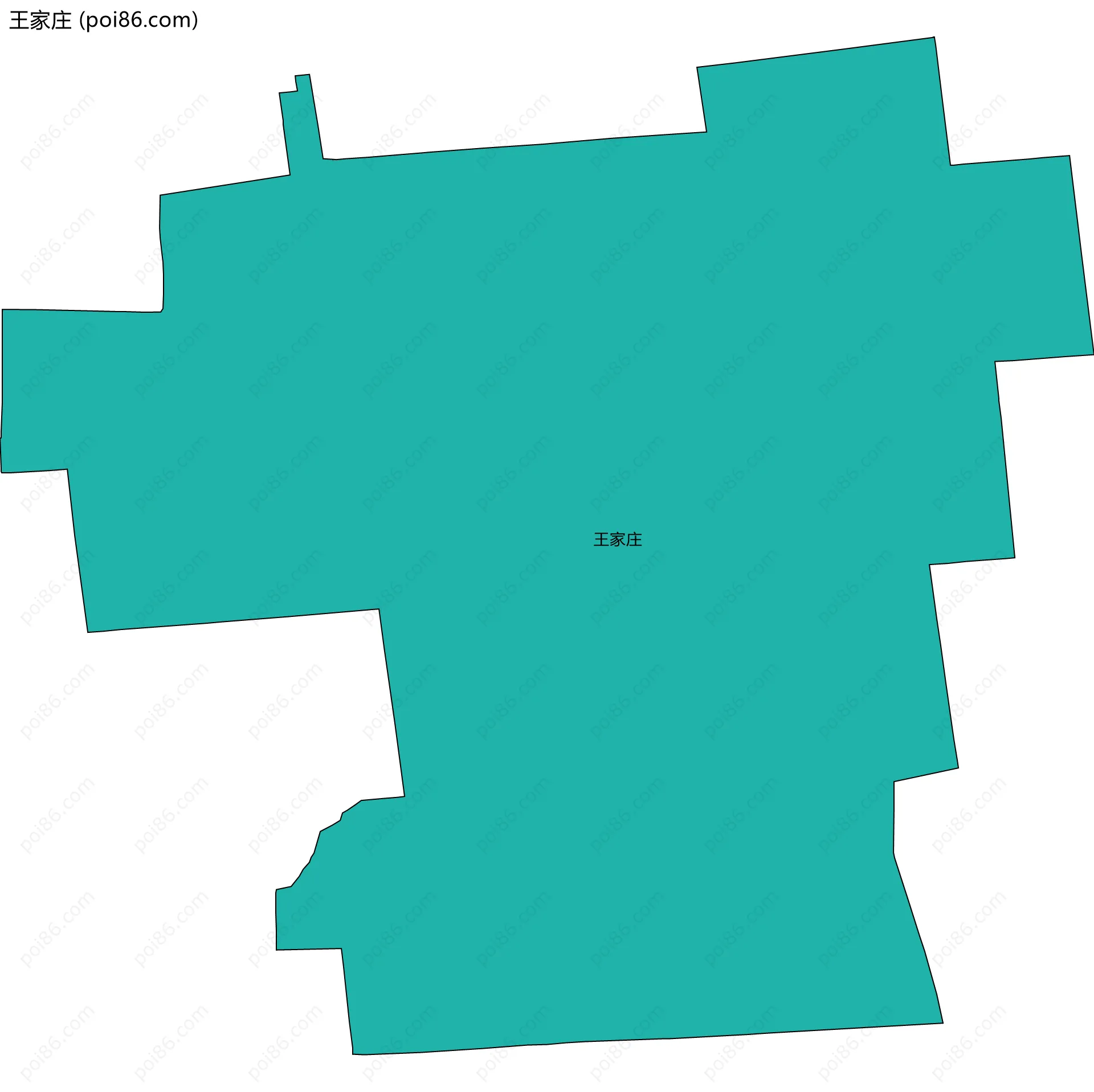 王家庄边界地图