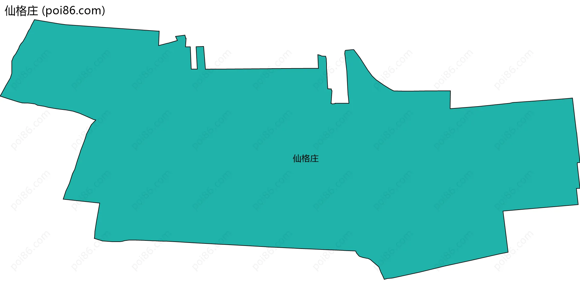 仙格庄边界地图