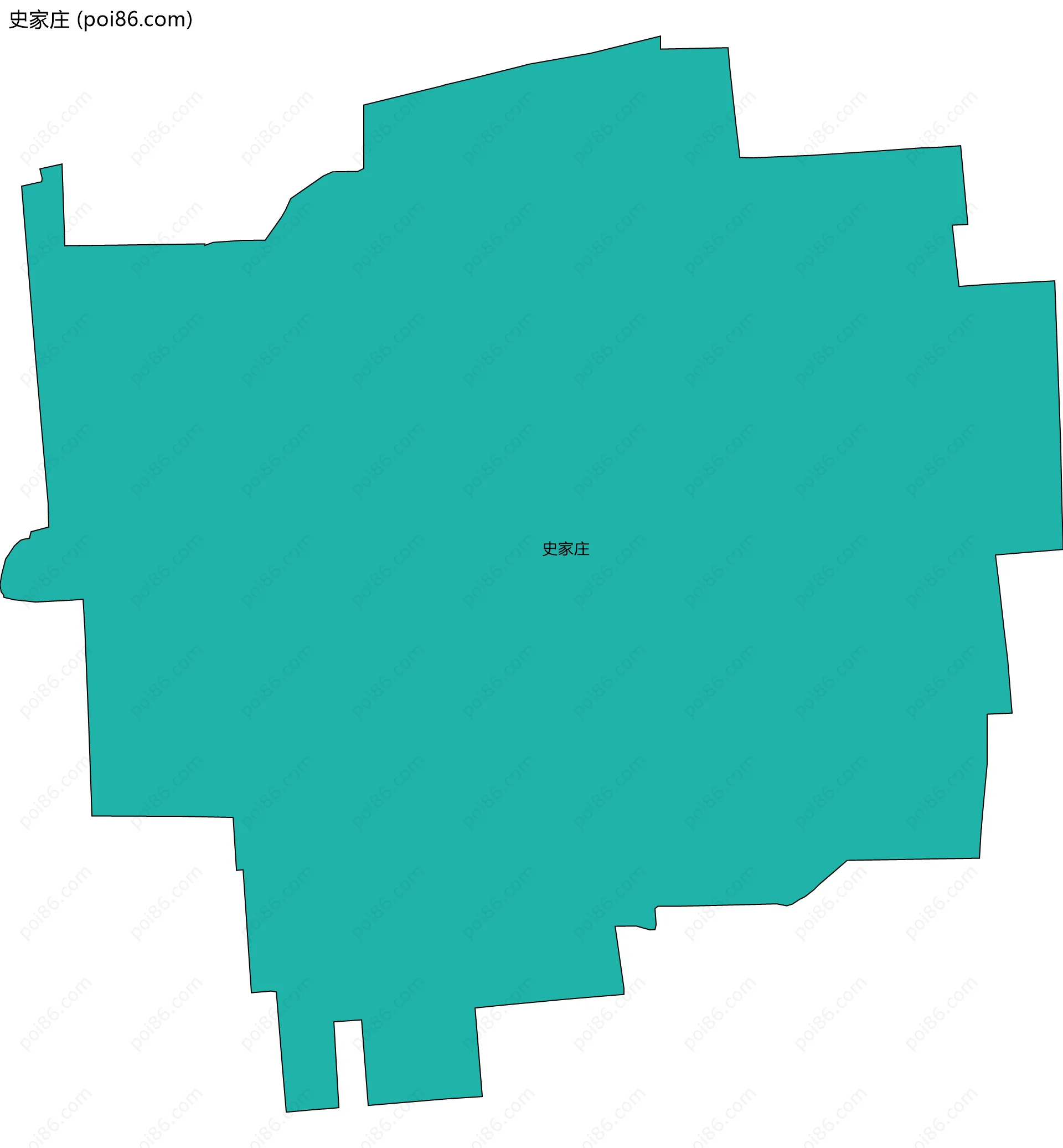 史家庄边界地图