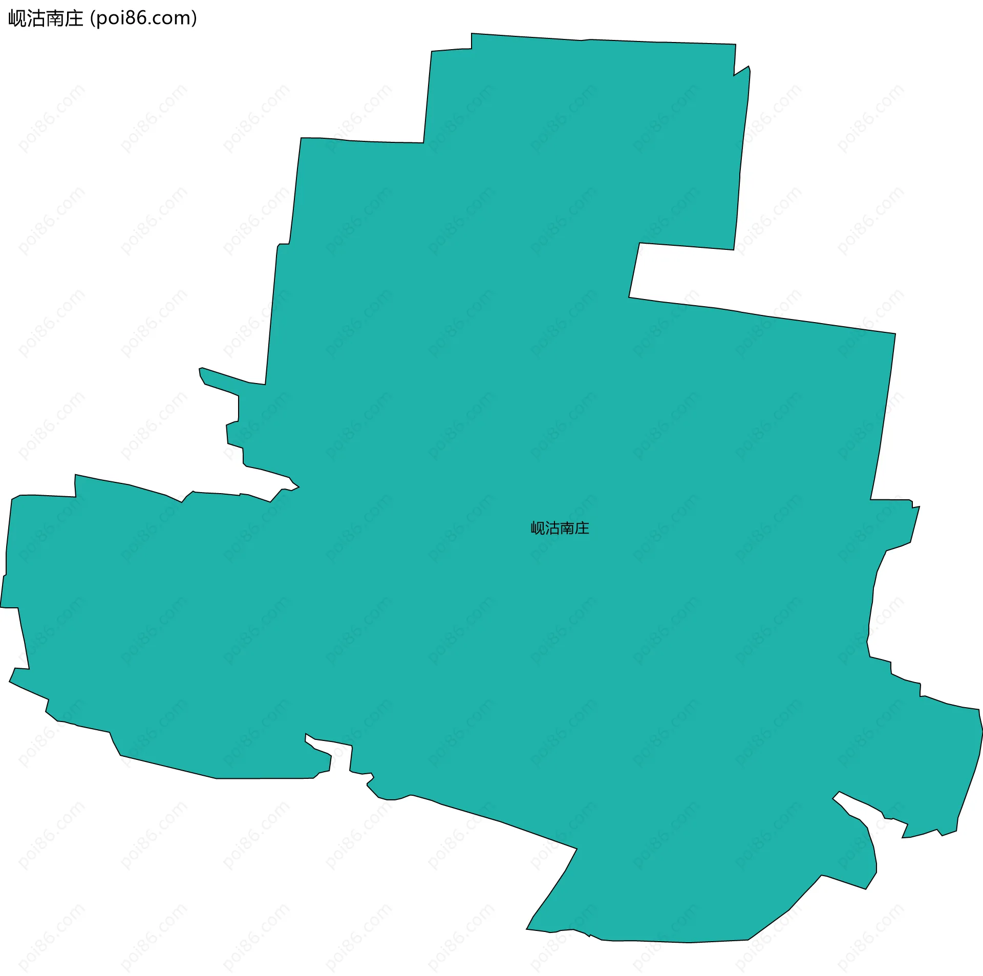 岘沽南庄边界地图