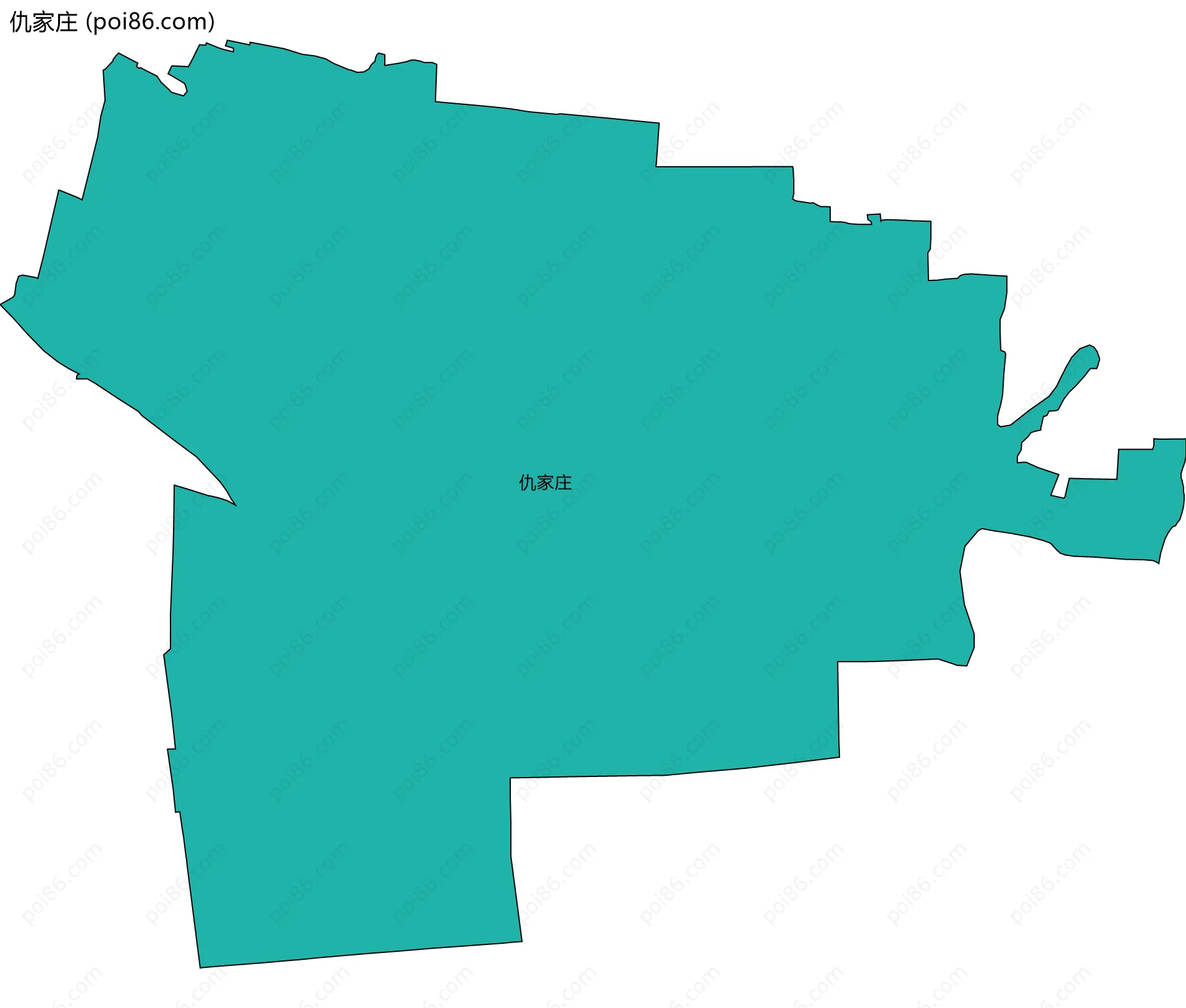 仇家庄边界地图