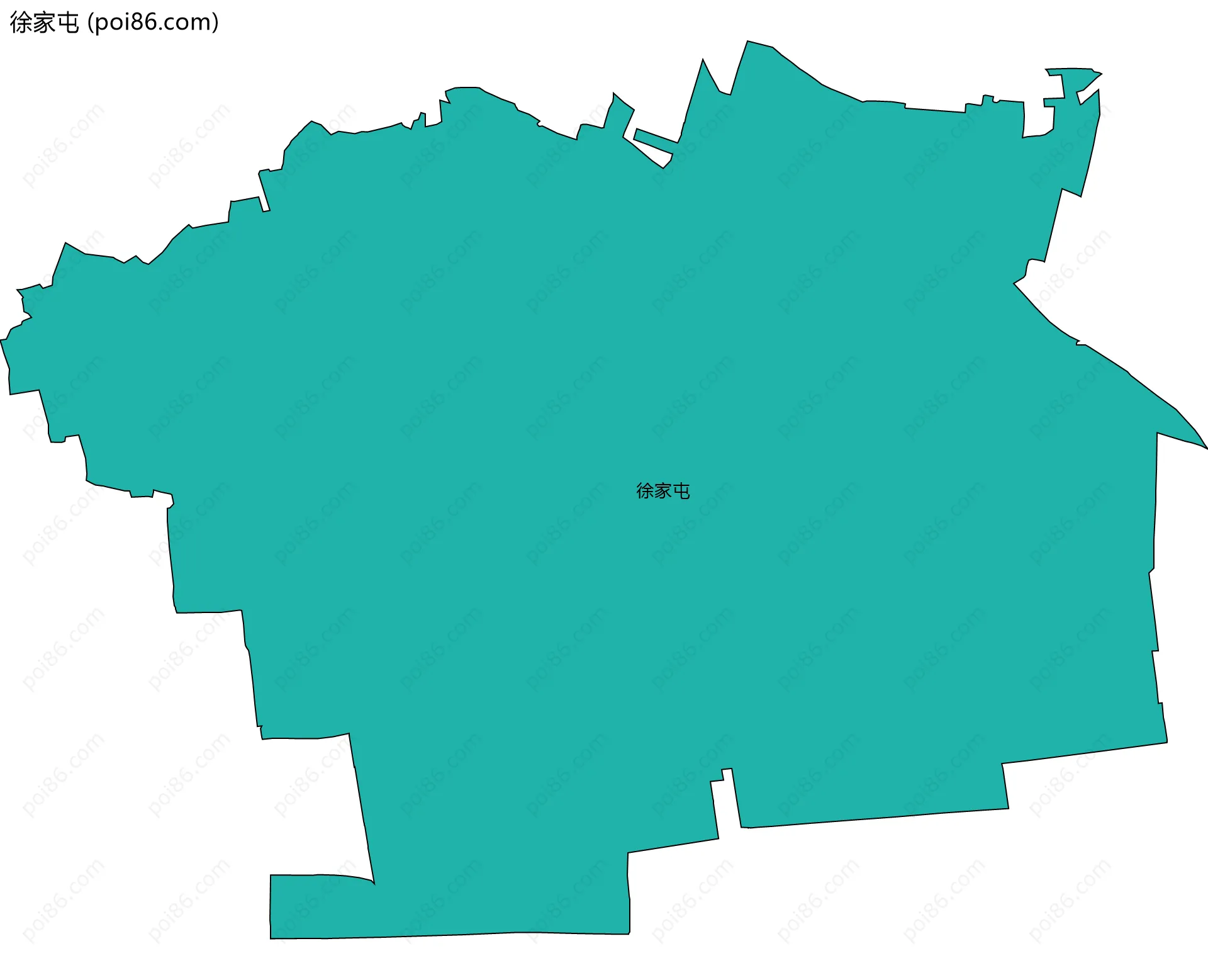 徐家屯边界地图