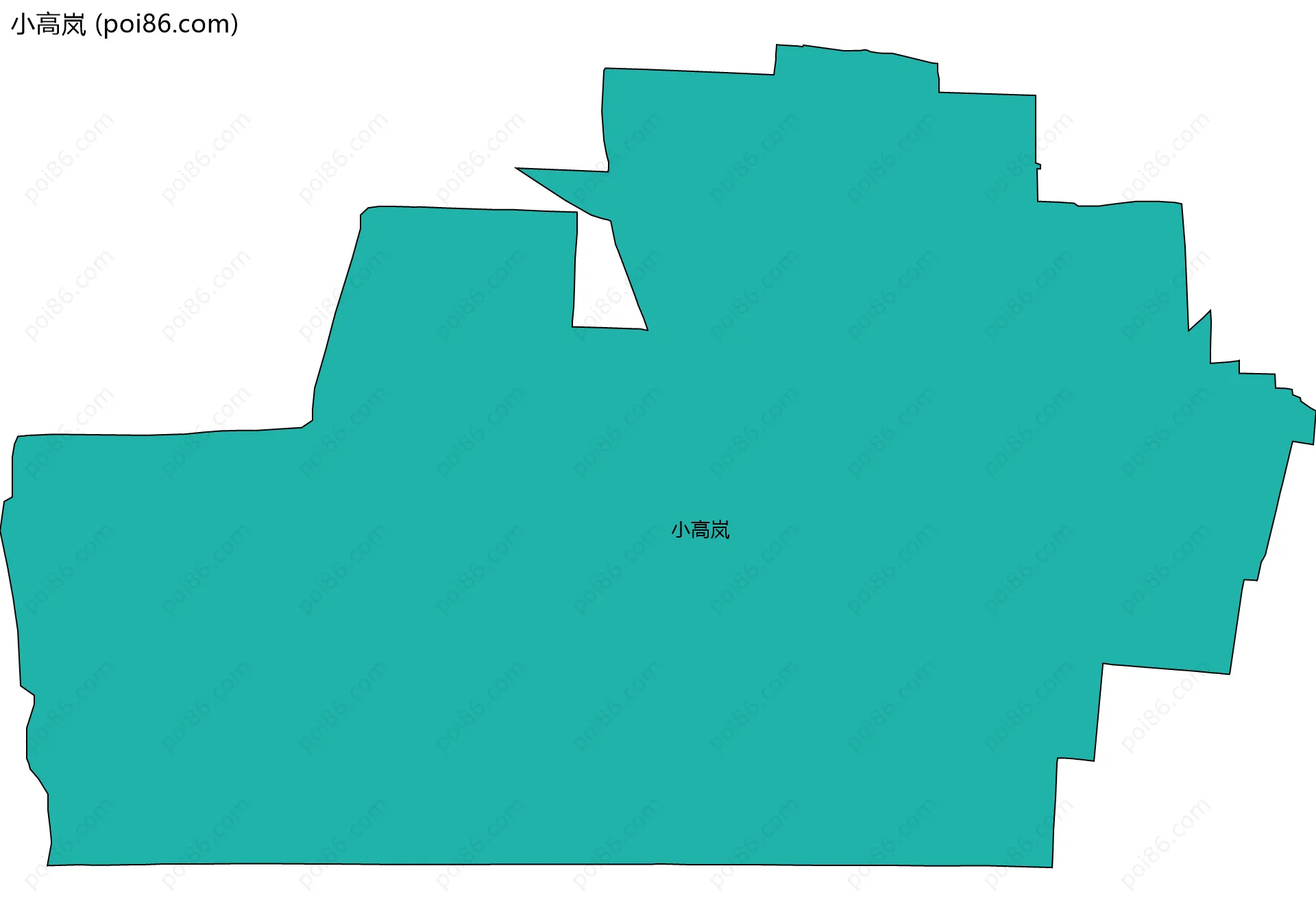 小高岚边界地图