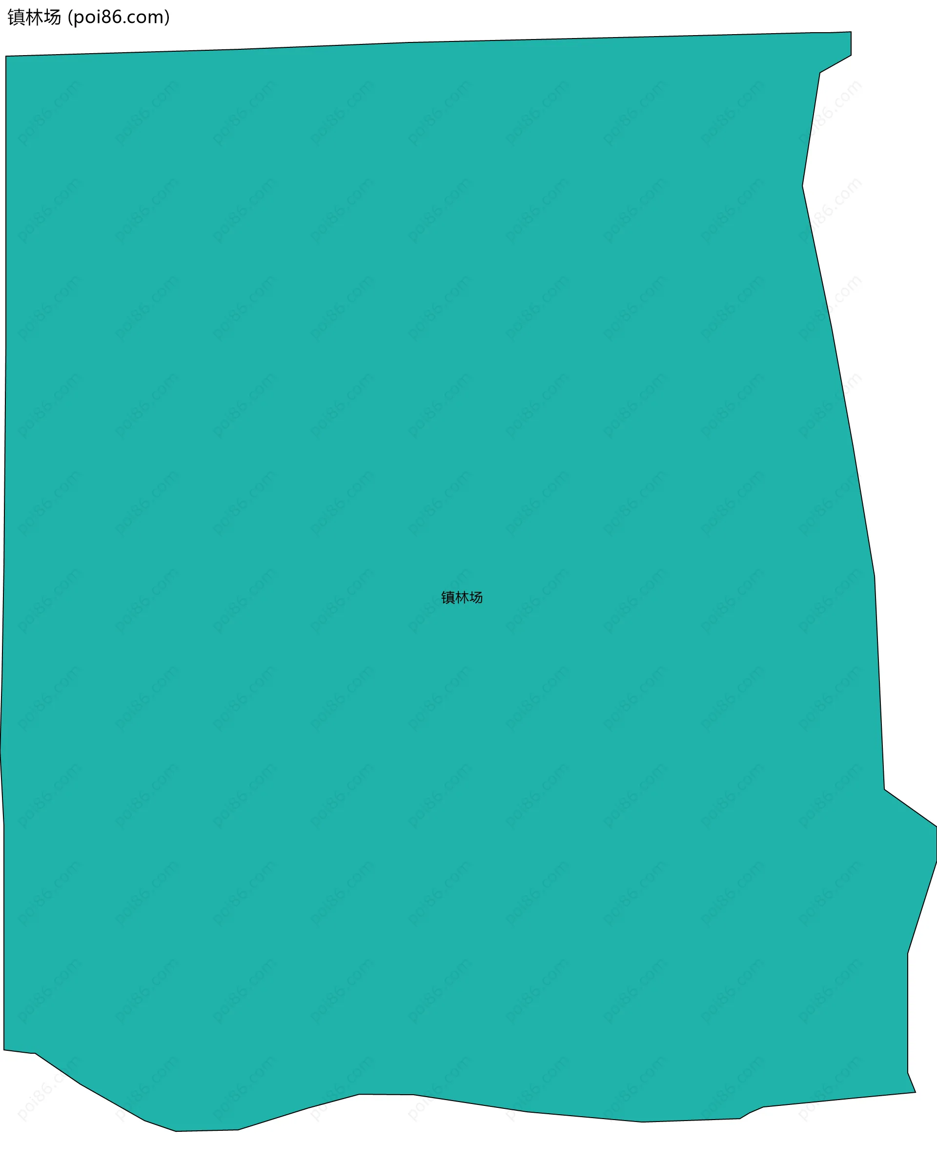 镇林场边界地图