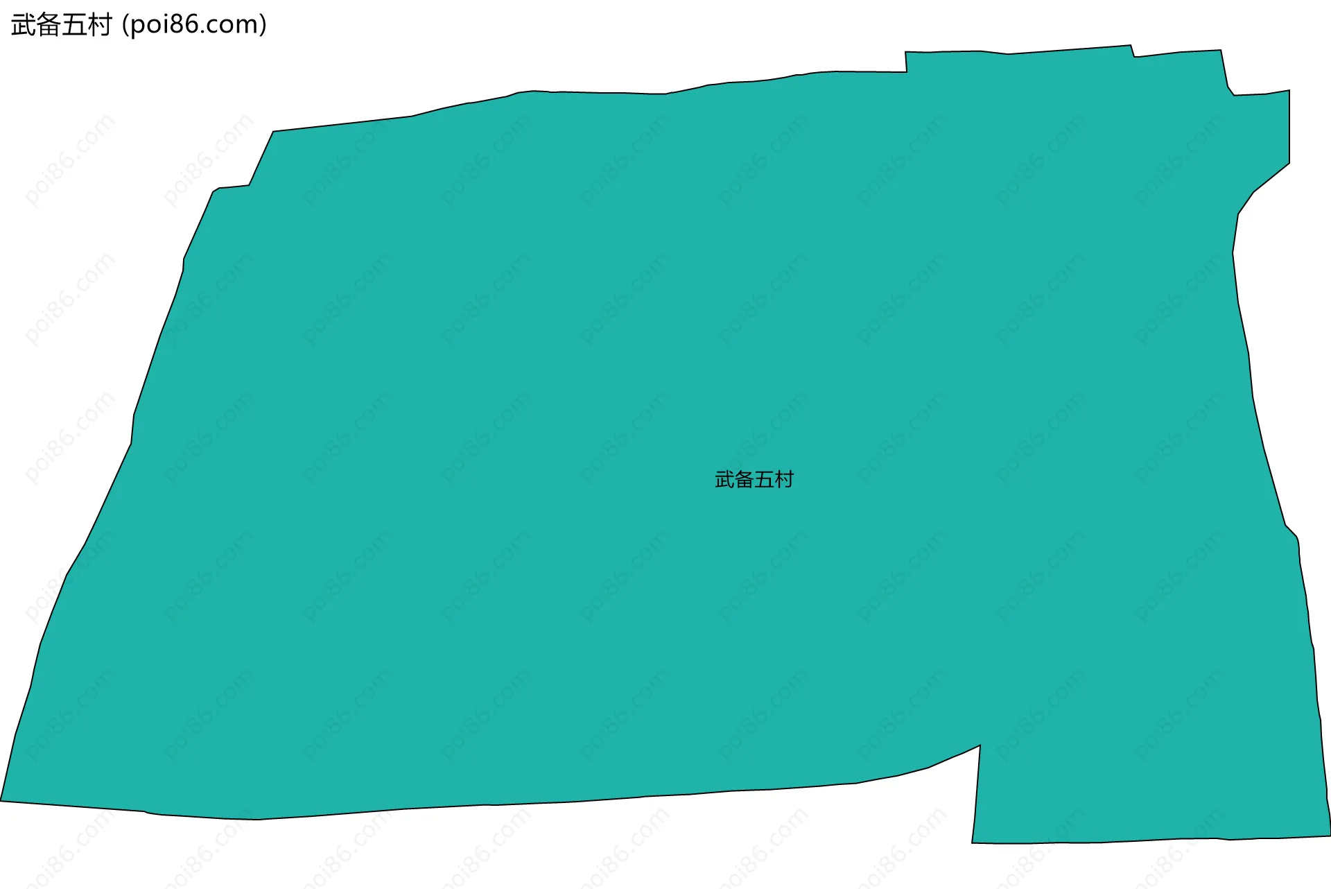 武备五村边界地图