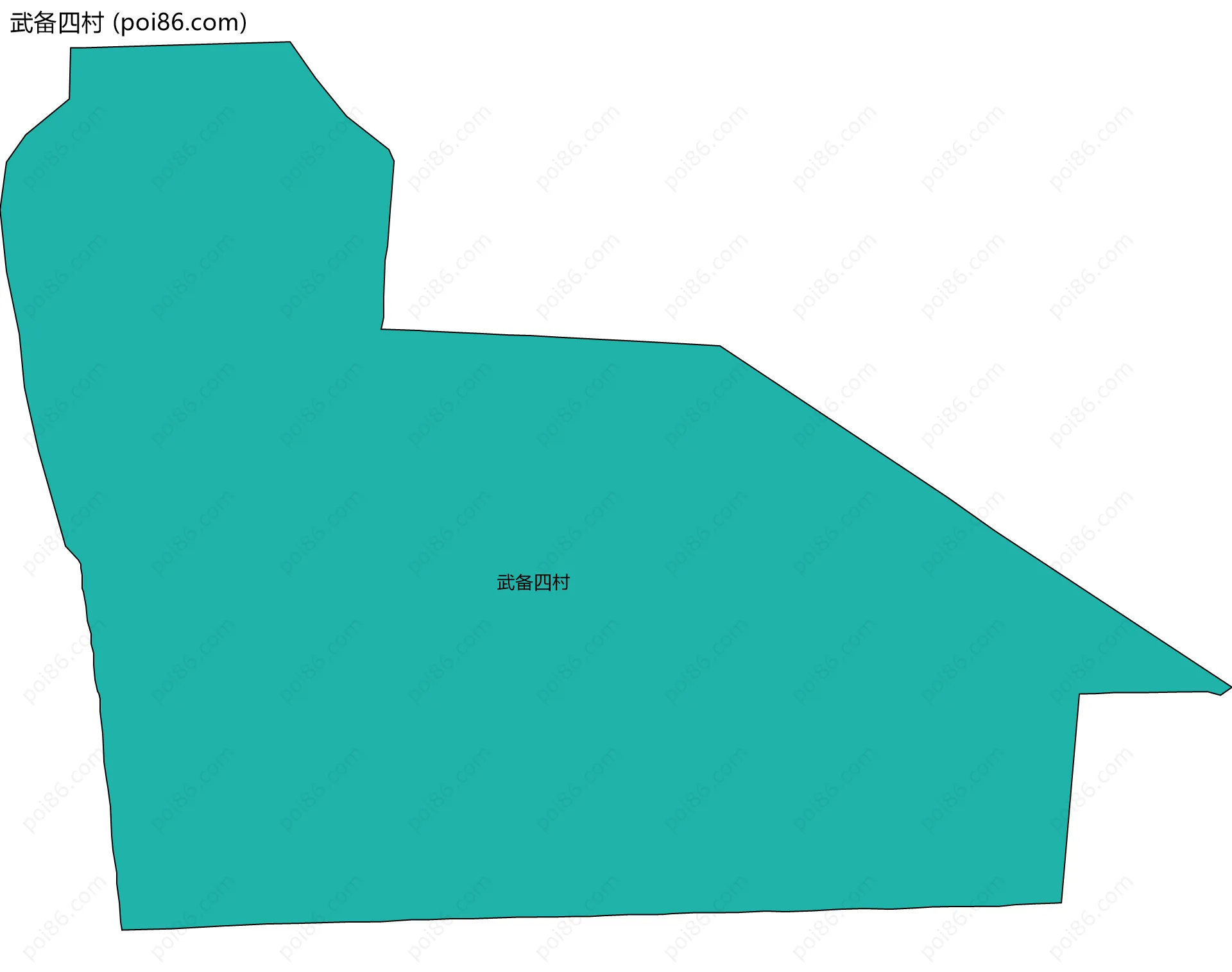 武备四村边界地图