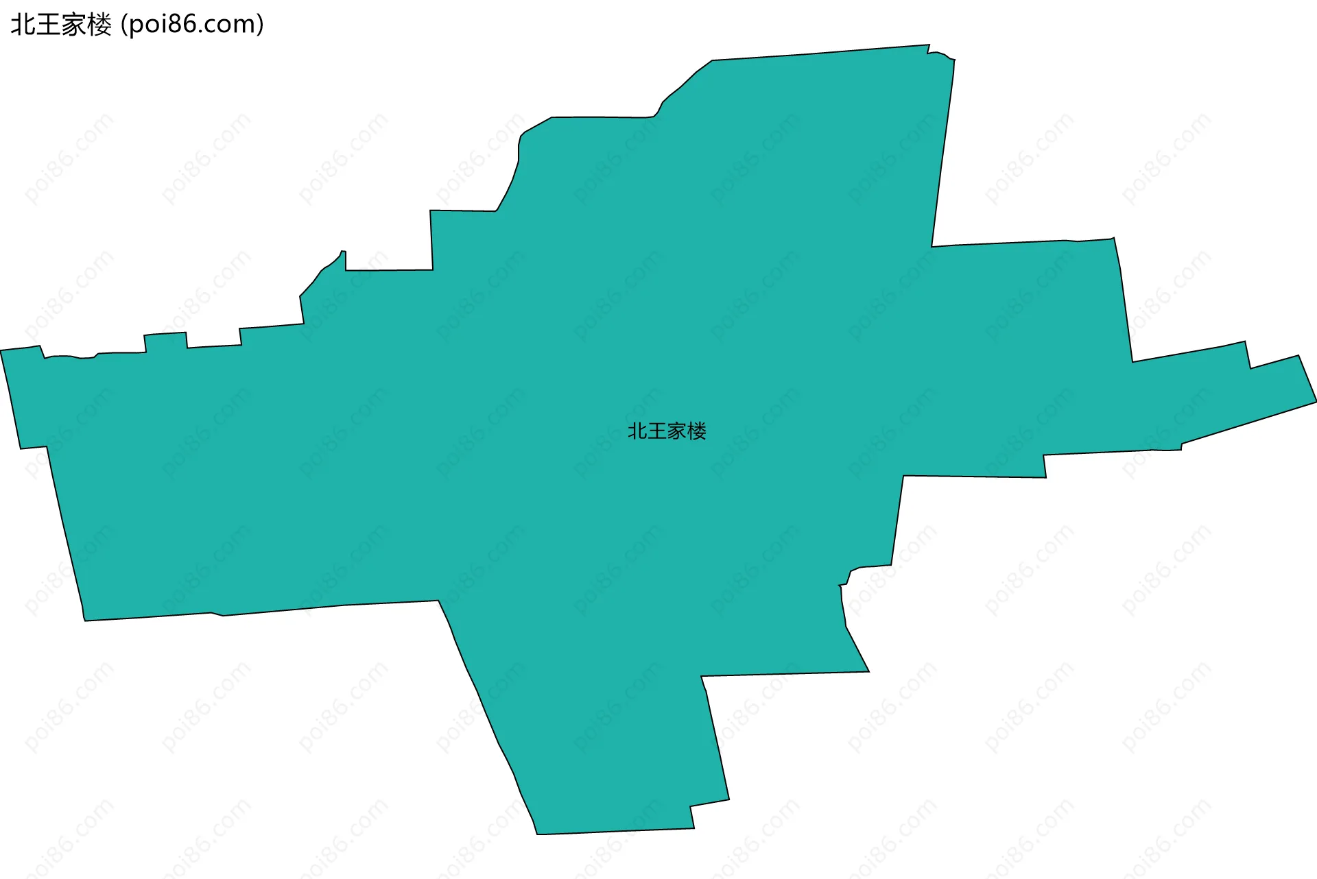 北王家楼边界地图