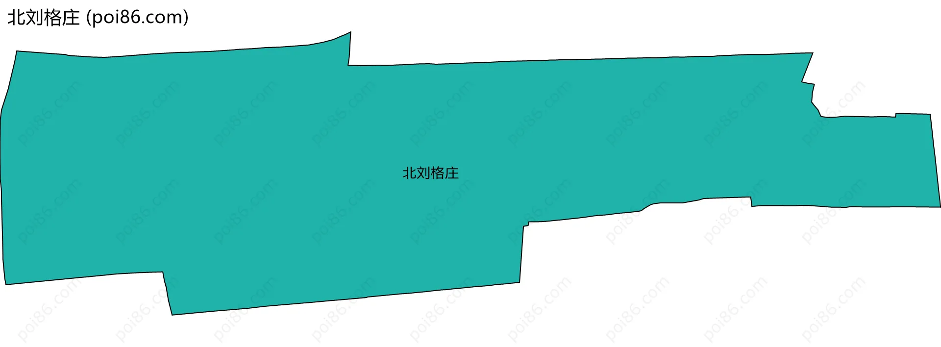 北刘格庄边界地图