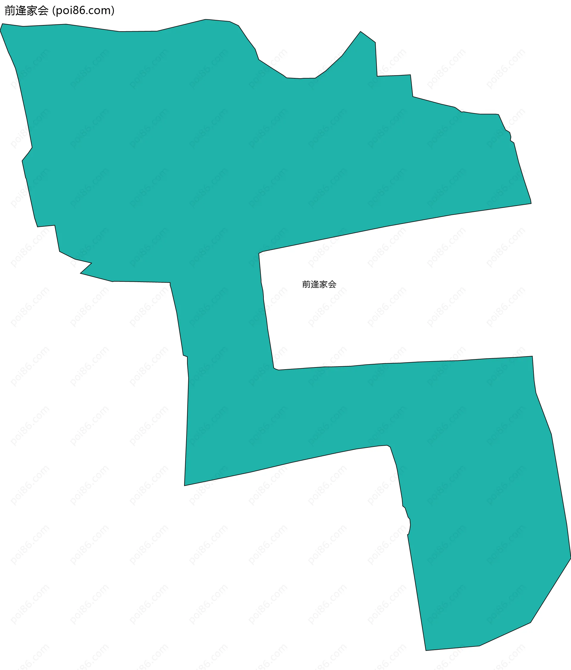 前逄家会边界地图